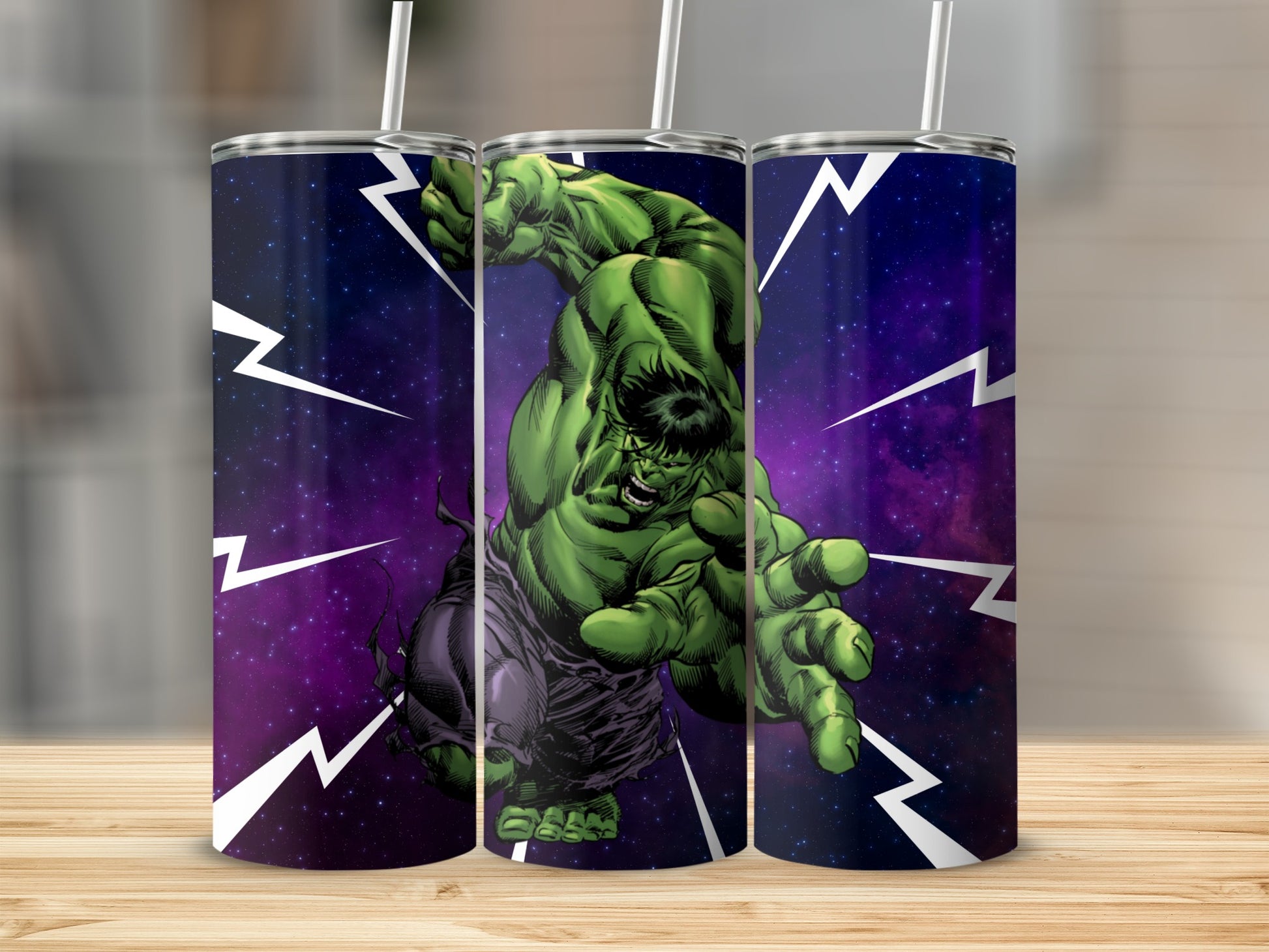 Powerful Green Hero Graphic Travel Tumbler Product