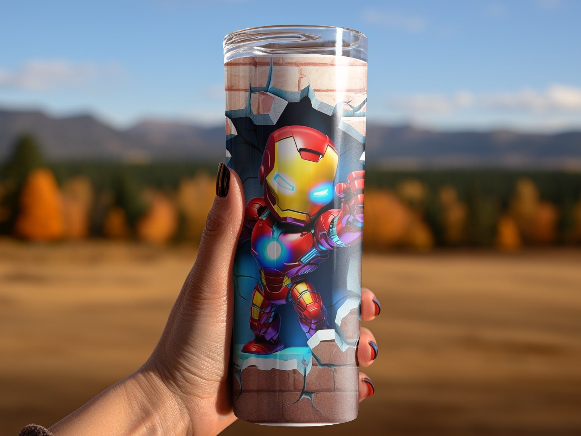 Iron Man superhero tumbler for fans and collectors