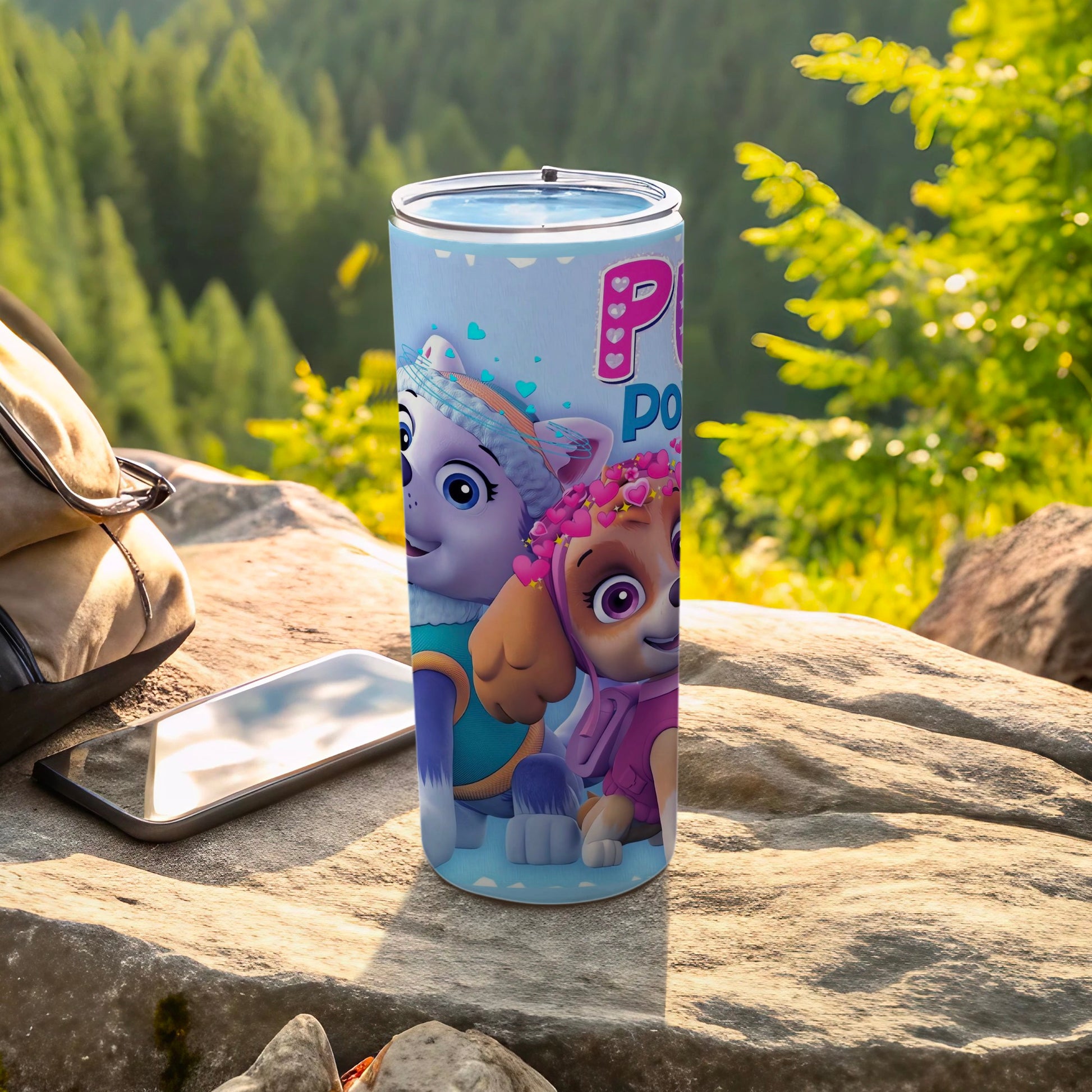 Colorful Paw Patrol Insulated Travel Tumbler for Kids