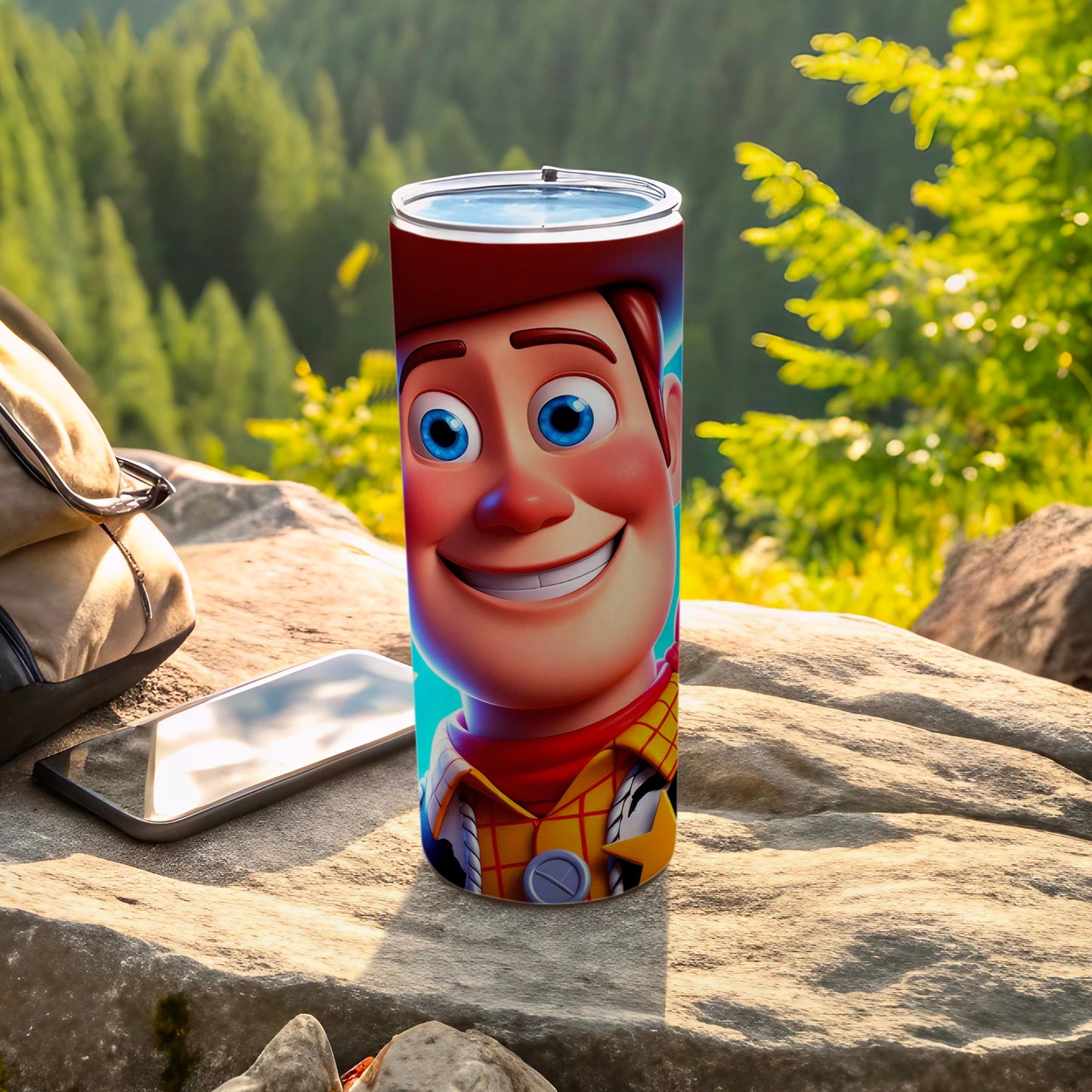 Colorful Character Design Travel Tumbler for Outdoors
