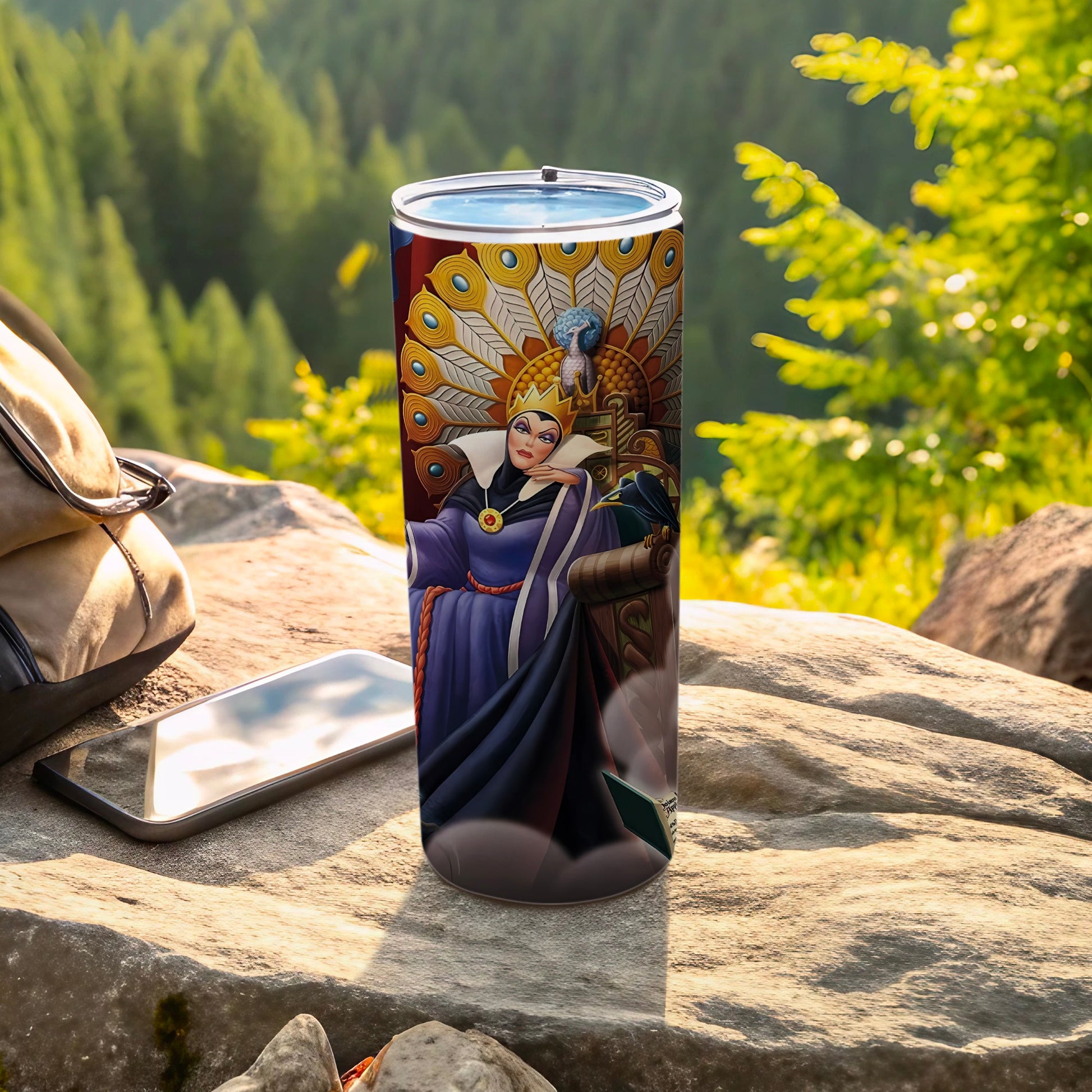 Colorful Fantasy Queen Design Travel Tumbler Cup