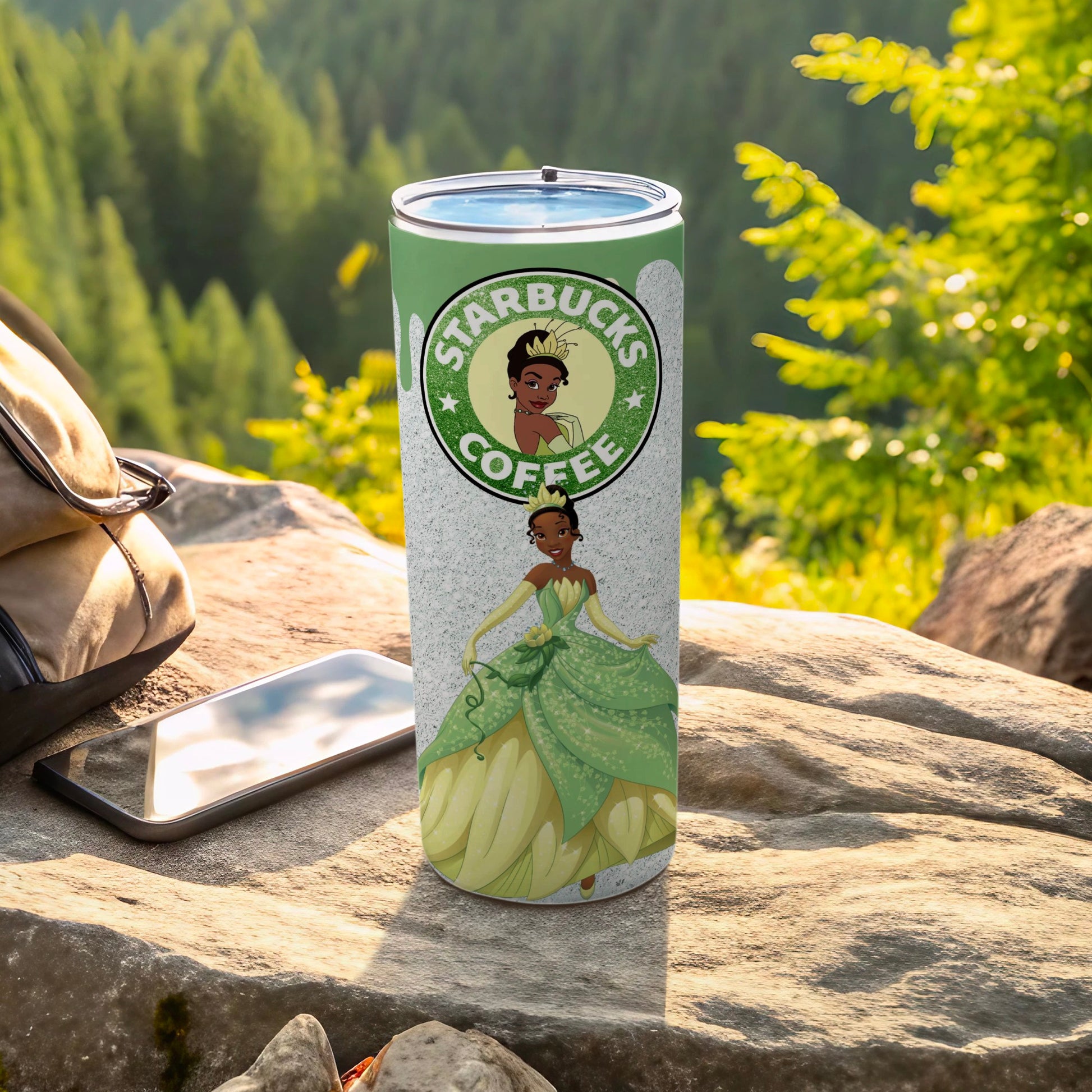 Princess Tiana Themed Starbucks Coffee Tumbler