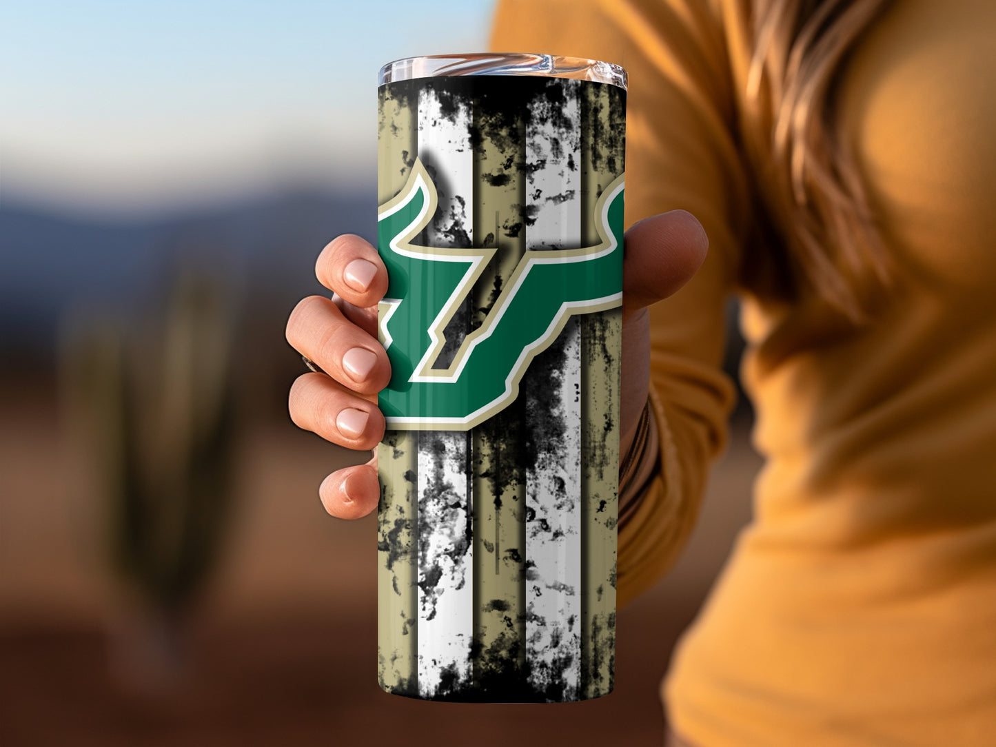 Distressed Bull Design Stainless Steel Tumbler Product