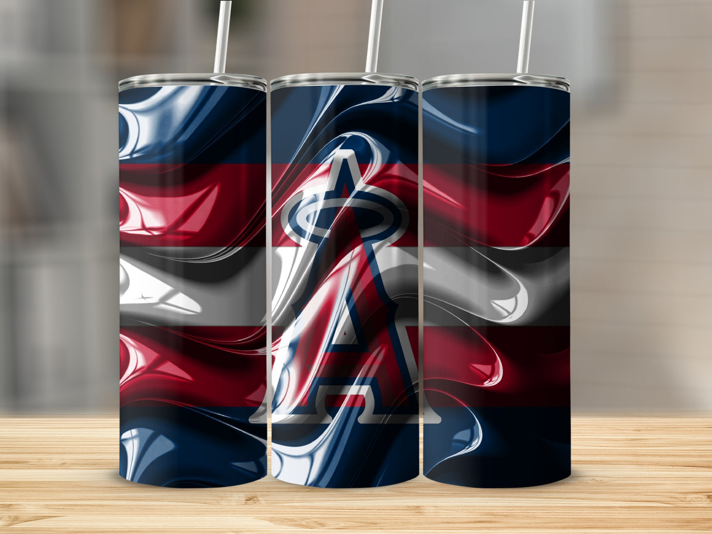 Angular A Logo Wavy Surface Pattern Graphic Design Tumblers