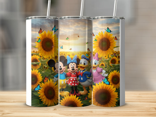 Mickey Mouse Friends Sunflower Tumbler With Straw