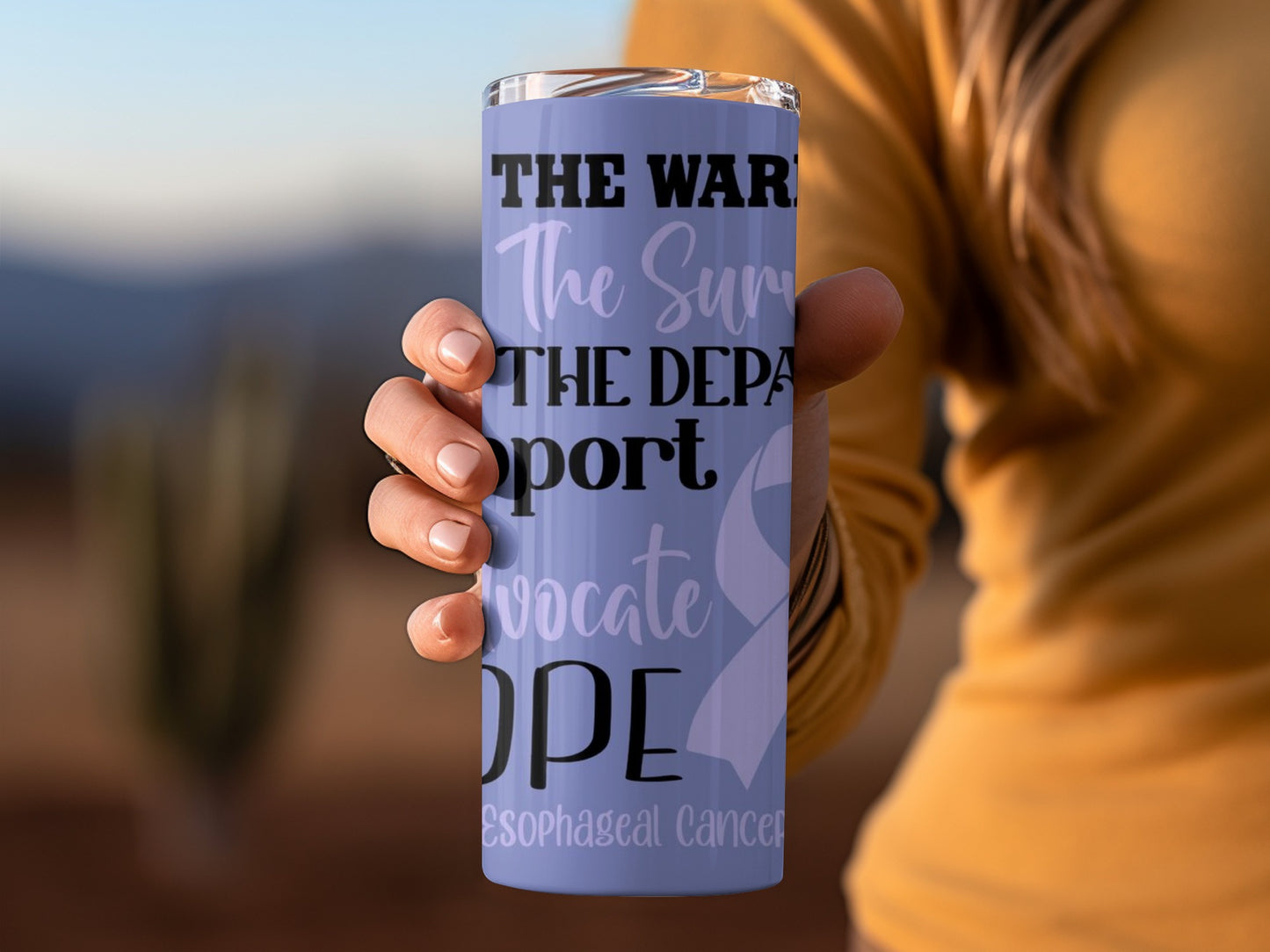 Esophageal Cancer Awareness Tumbler for Advocacy
