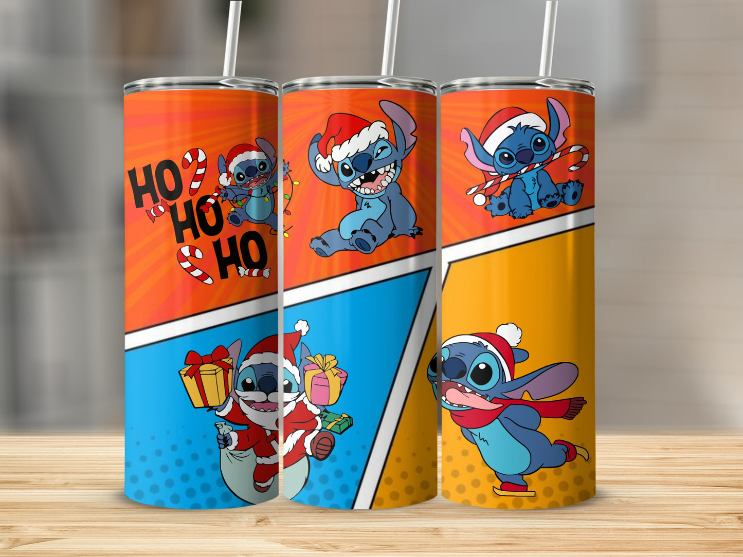 Holiday Cheer Cartoon Character Stainless Steel Tumblers