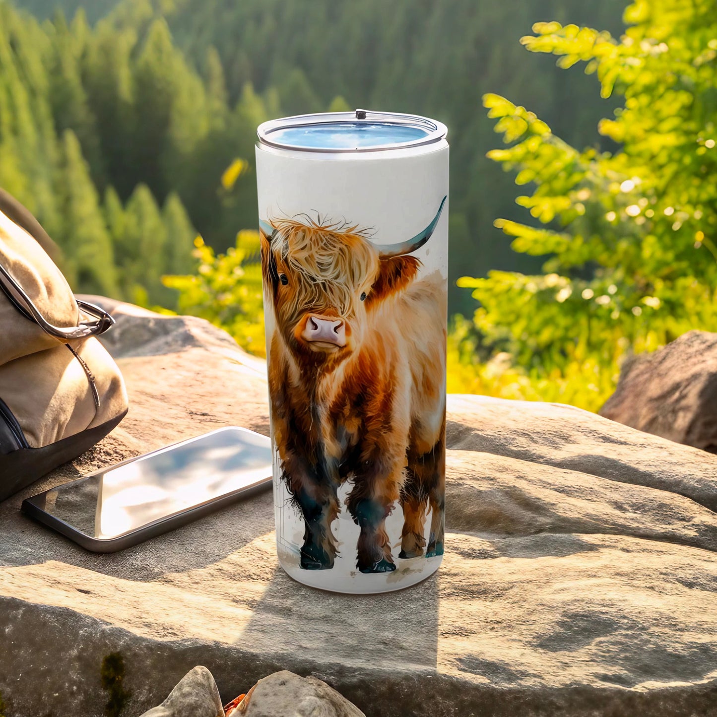 Highland Cow Art Print Vacuum Insulated Tumbler