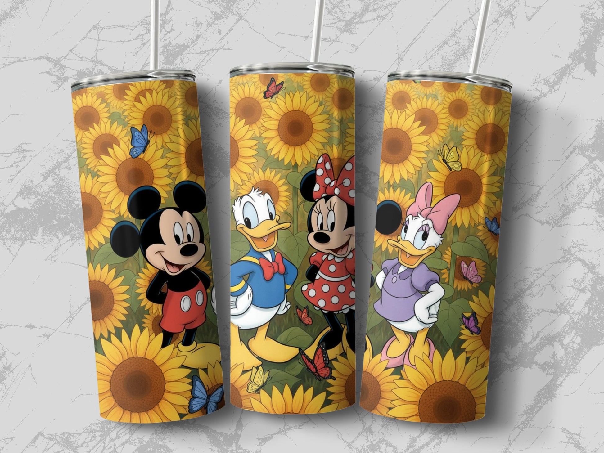 Sunflower Cartoon Characters Tumbler Cups Product