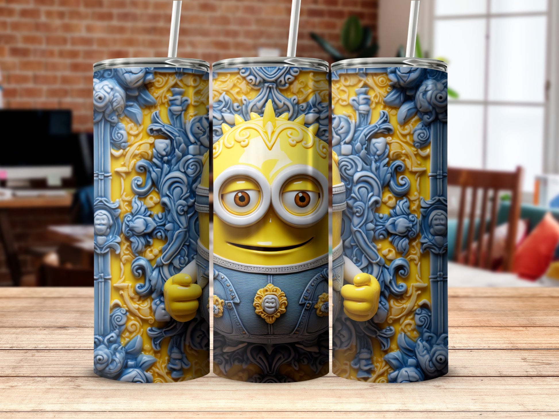 Charming Cartoon Character Tall Tumblers for Kids