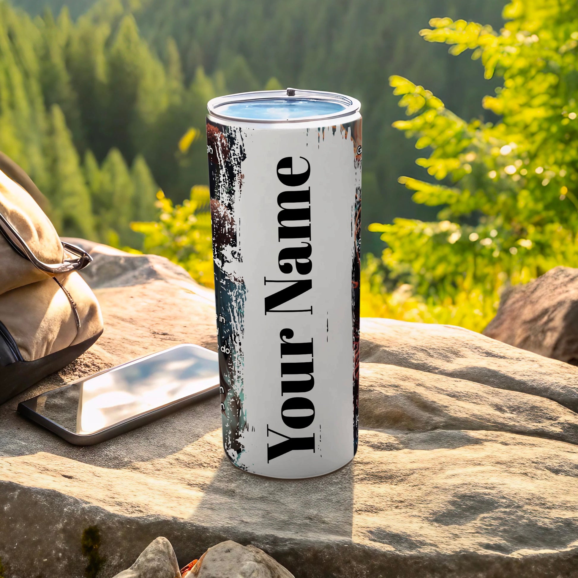 Personalized Your Name Travel Tumbler for Outdoors