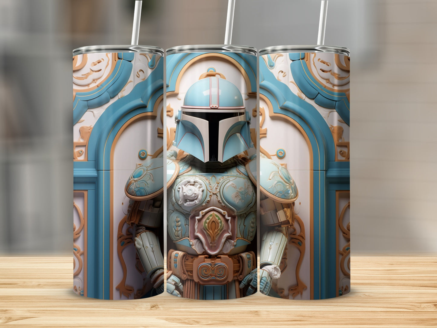 Vintage Warrior Art Stainless Steel Tumbler