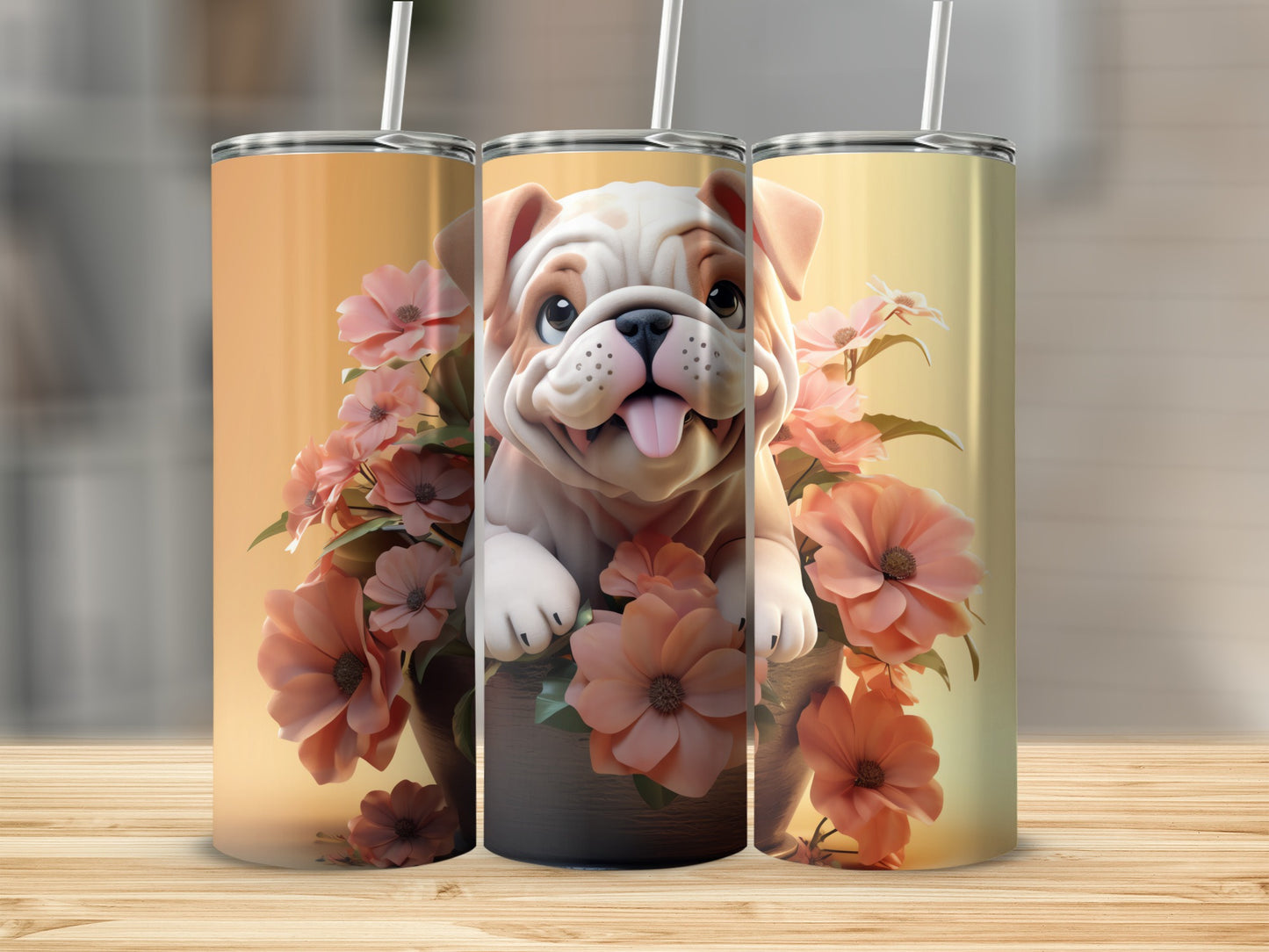 Cute Bulldog Flowers Design Tumbler product type
Bulldog, Puppy, Cute Dog, Cartoon Dog, Pet Lover, Animal Design, Flowers, Floral, Blossoms, Pink Flowers, Orange Flowers, Tumbler, Drinkware, Beverage, Gift Idea, Dog Mom, Dog Dad, Pet Gift, Happy Dog, Sweet Design