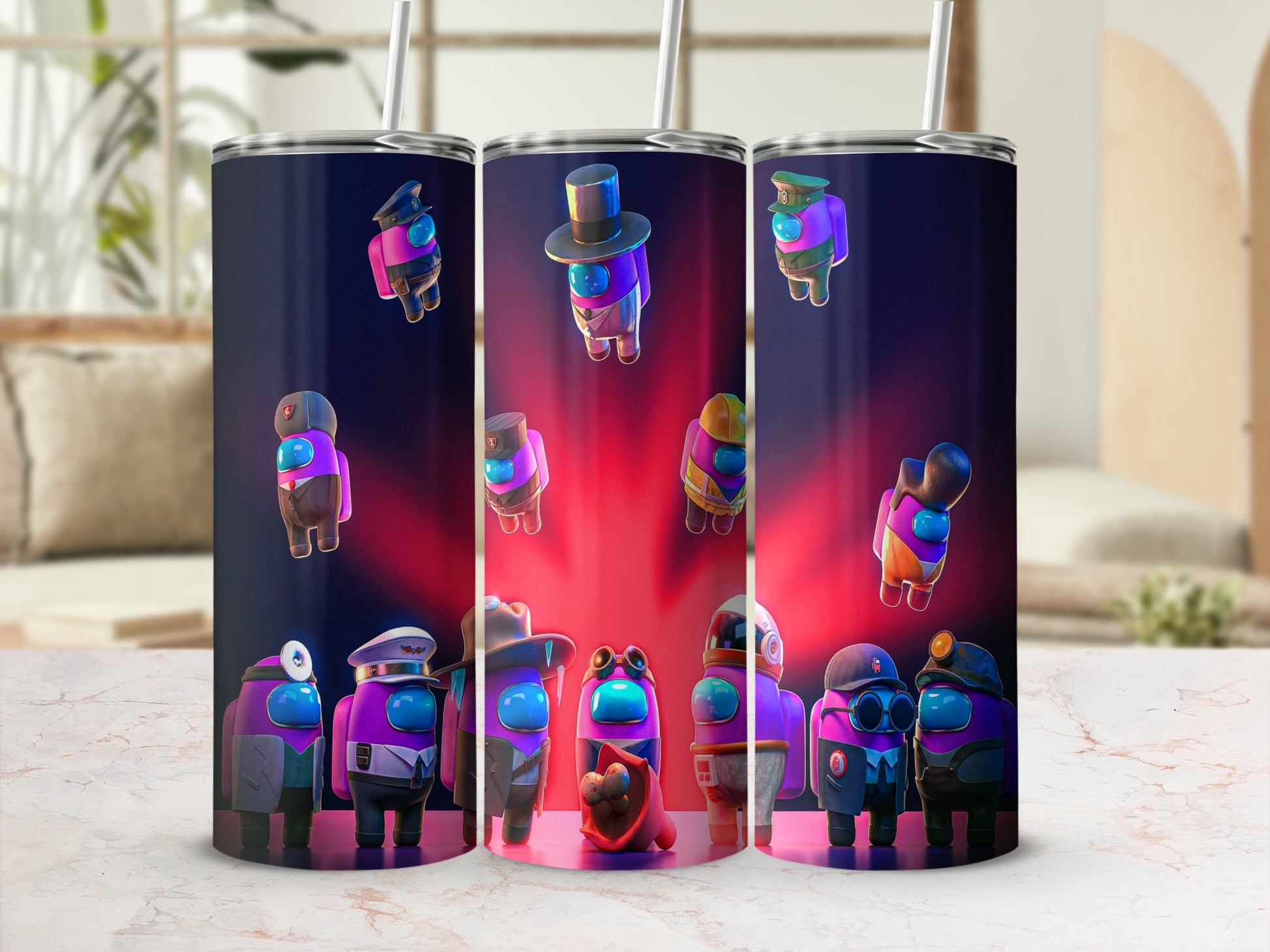Colorful Character Design Insulated Tumbler Cup