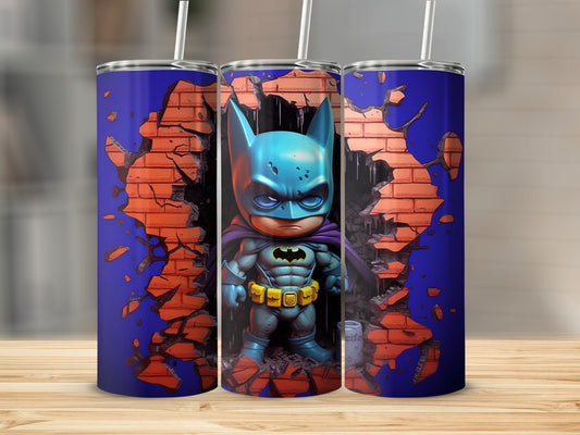 Cute Cartoon Character Breaking Through The Wall Tumbler