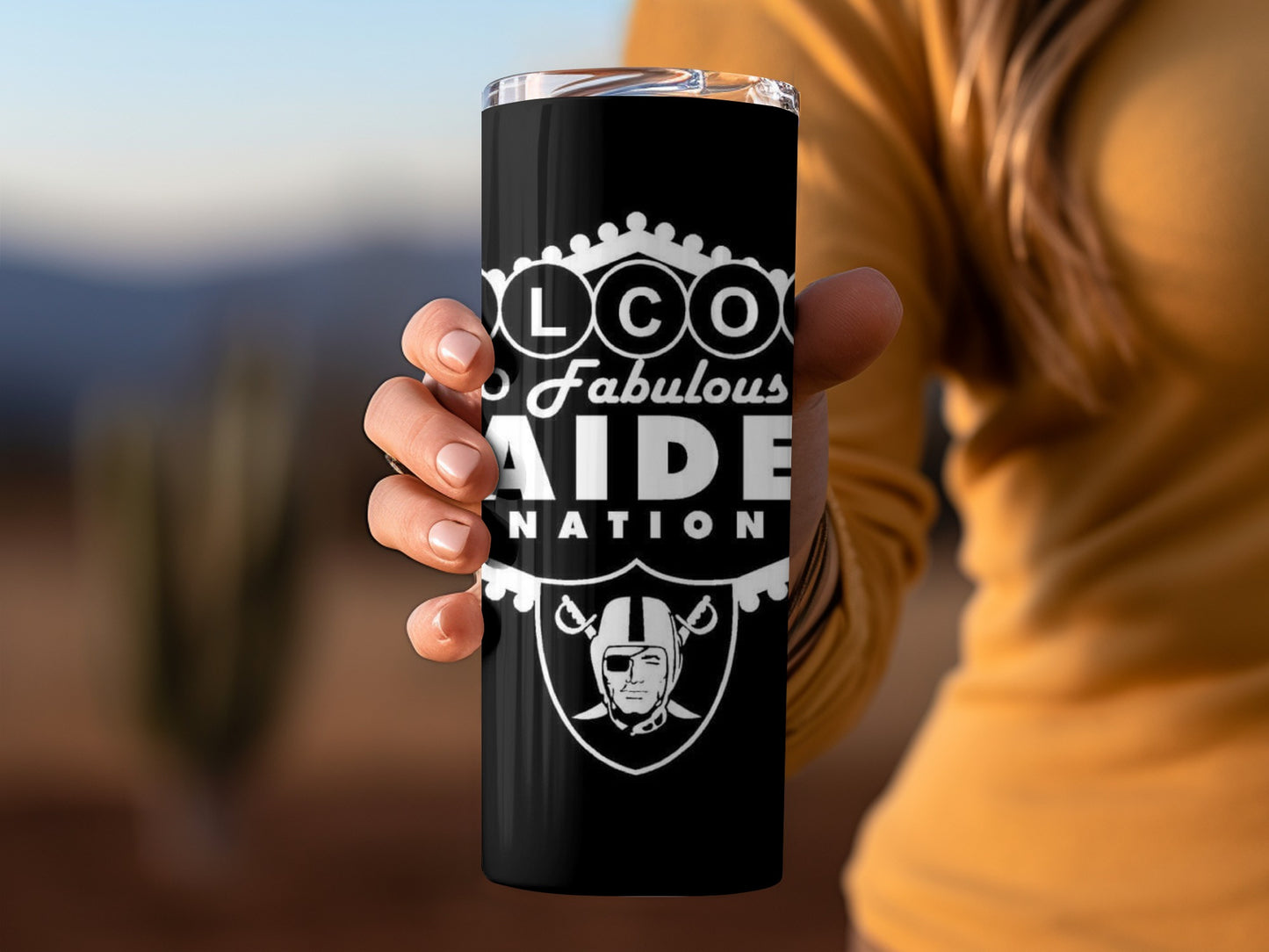 Welcome To Fabulous Raider Nation Black Background Tumblers