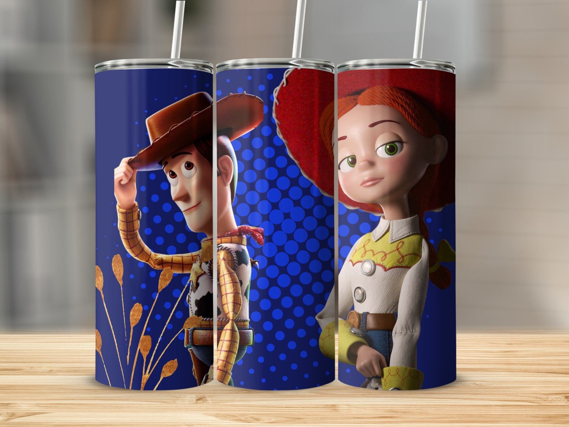 Iconic Cowboy and Cowgirl Character Tumbler