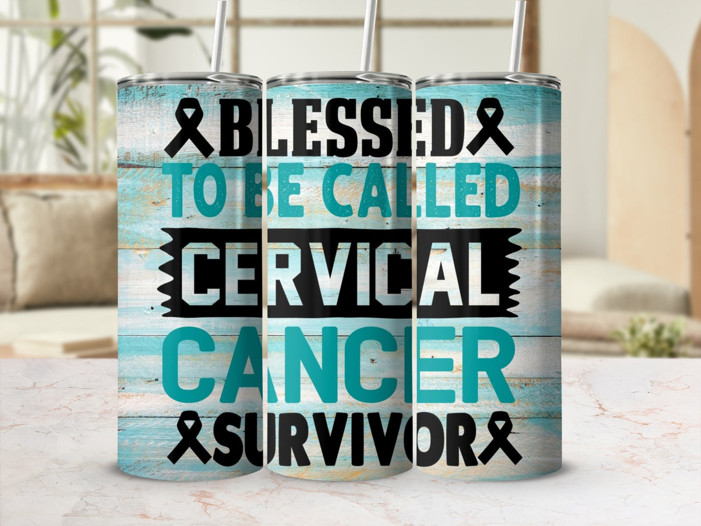 Blessed To Be Called Cervical Cancer Survivor Tumbler