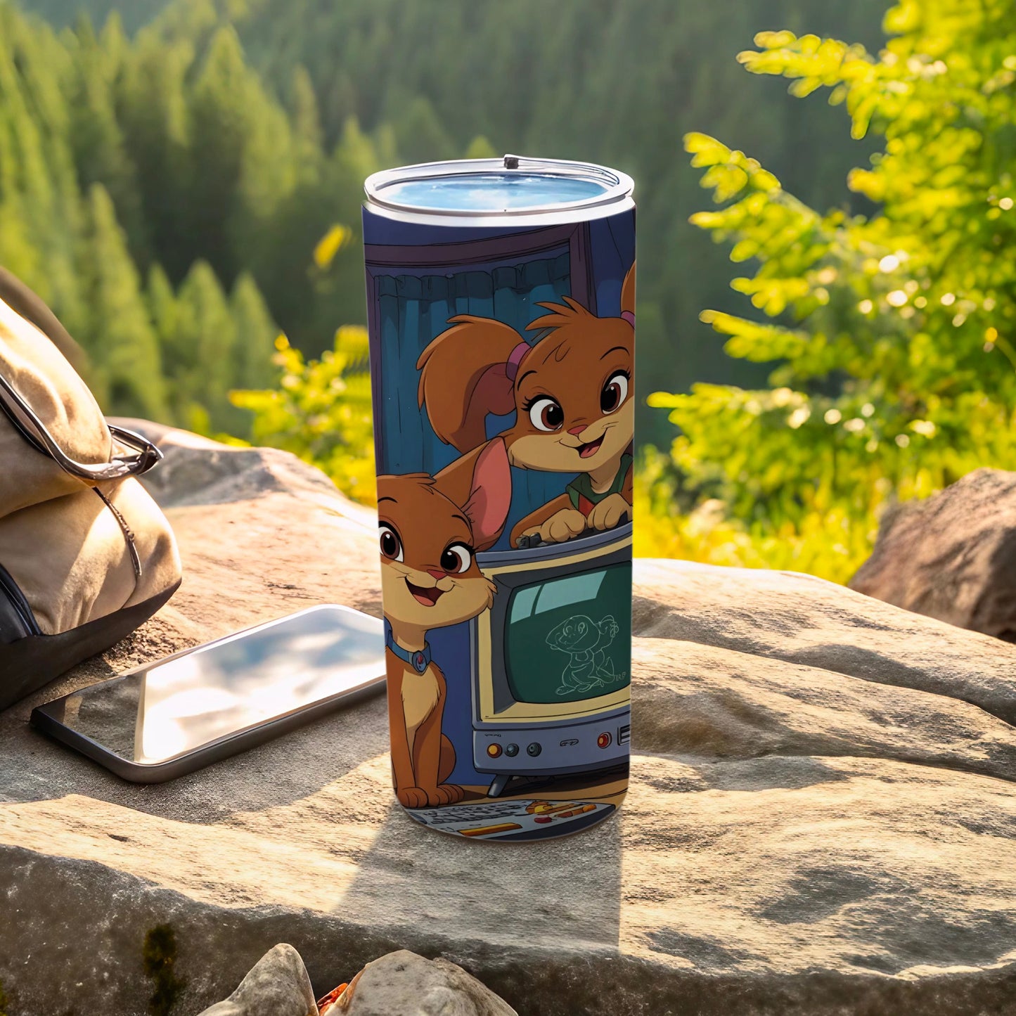 Adorable Cartoon Animal Design Insulated Tumbler Cup