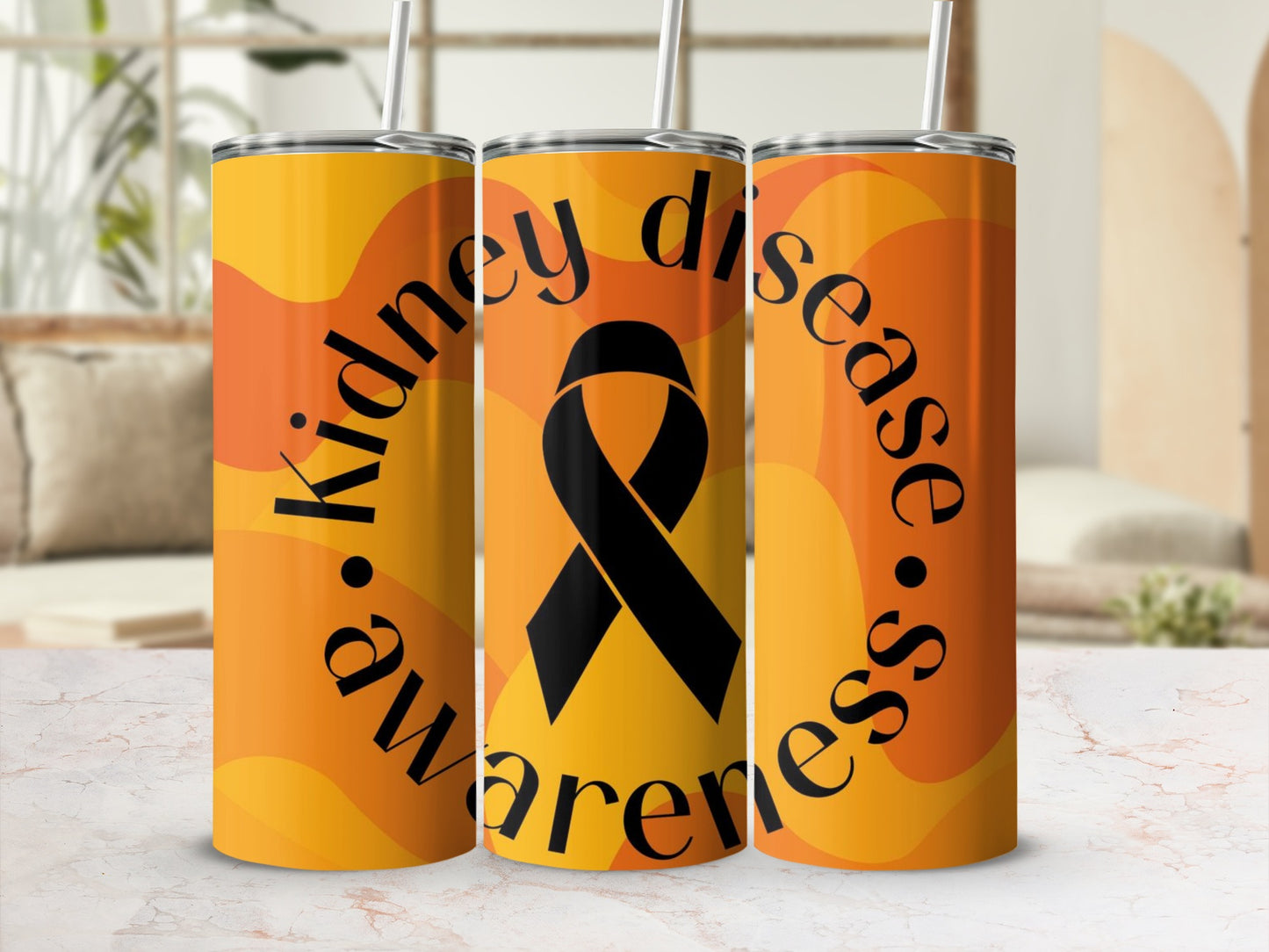 Kidney Disease Awareness Unique Tumbler Design