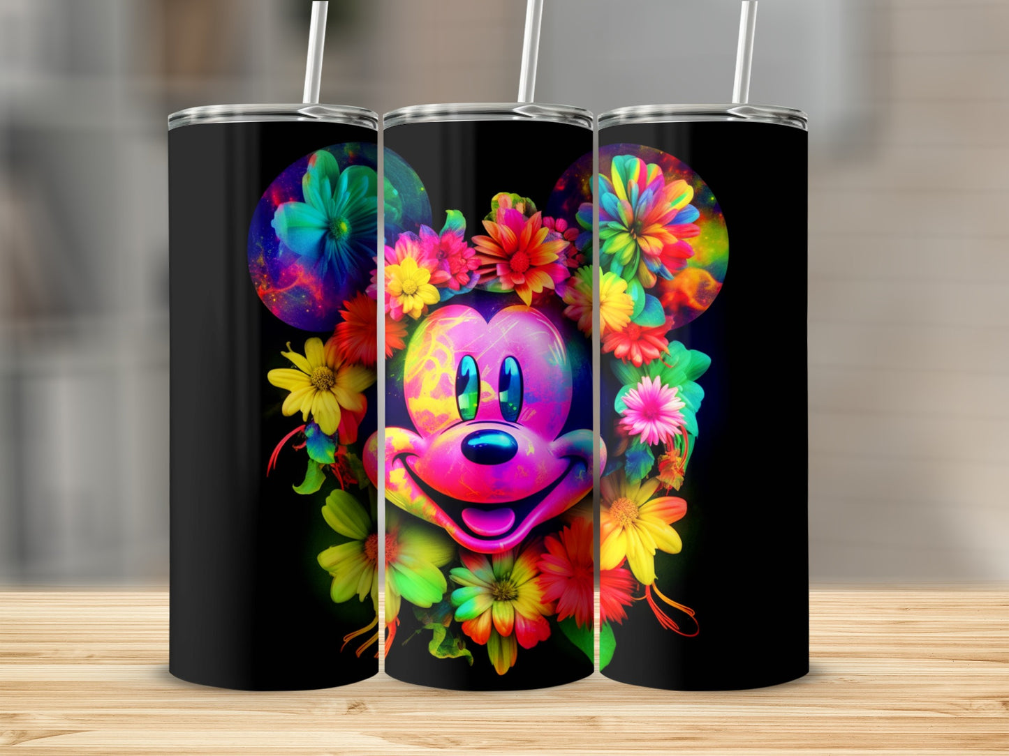 Colorful Vibrant Cartoon Character Themed Tumbler