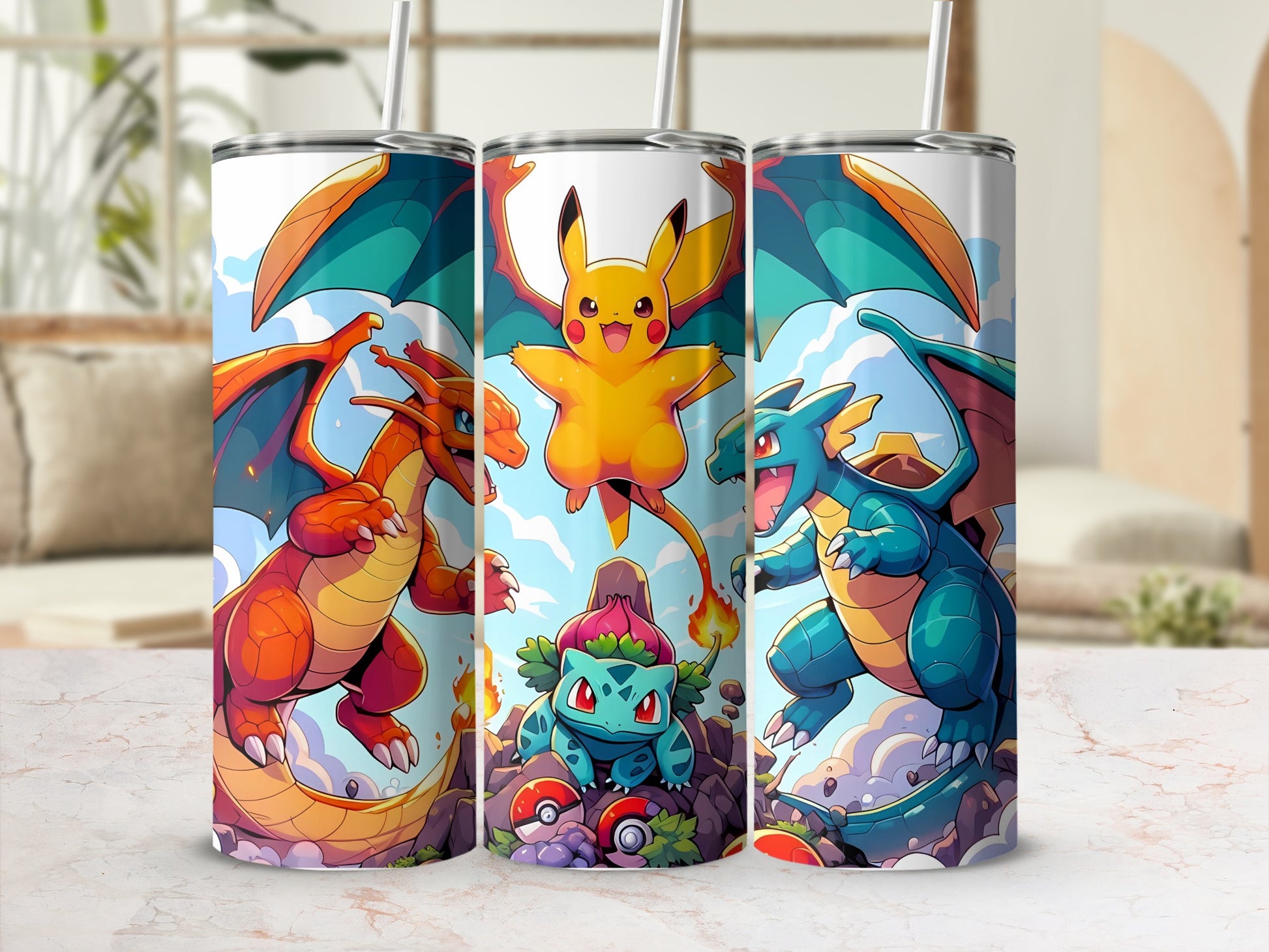 Vibrant Design Fun Character Themed Stainless Steel Cups