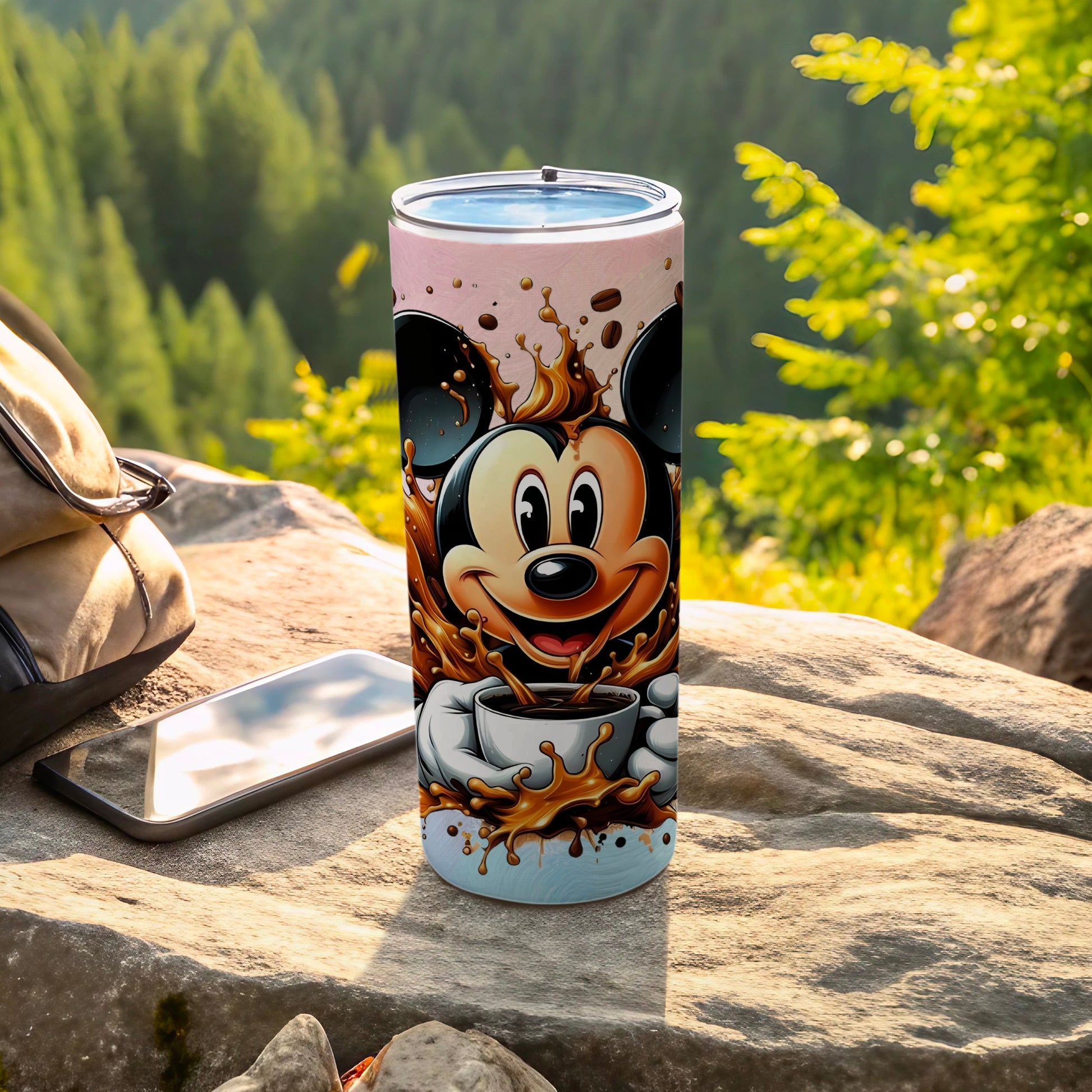 Mickey Mouse Coffee Splash Tumbler with Lid