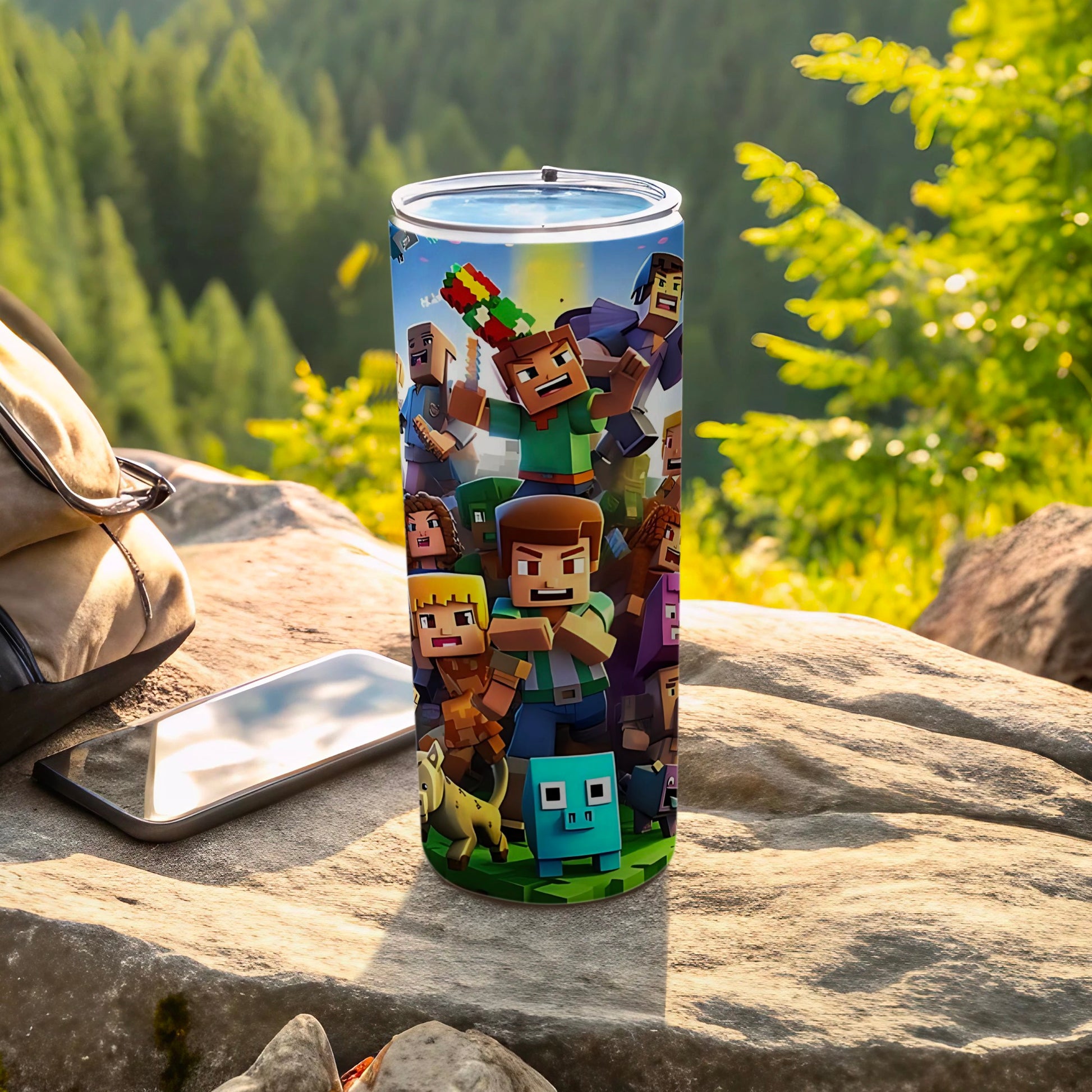 Minecraft Characters Adventure Design Travel Tumbler