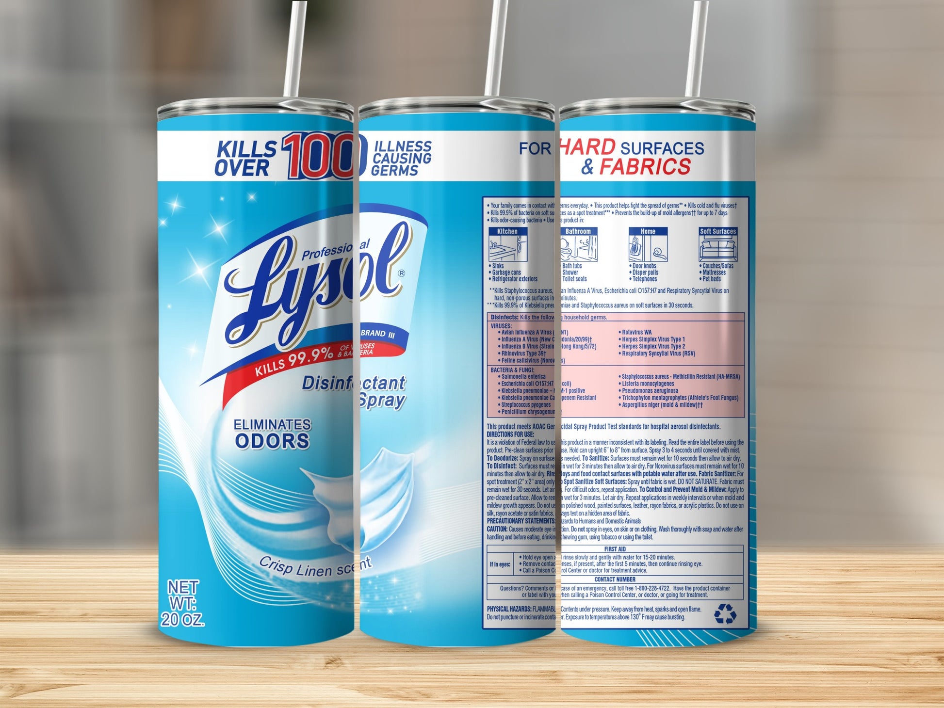 Professional Lysol Kills Over 100 Germs Crisp Linen product type