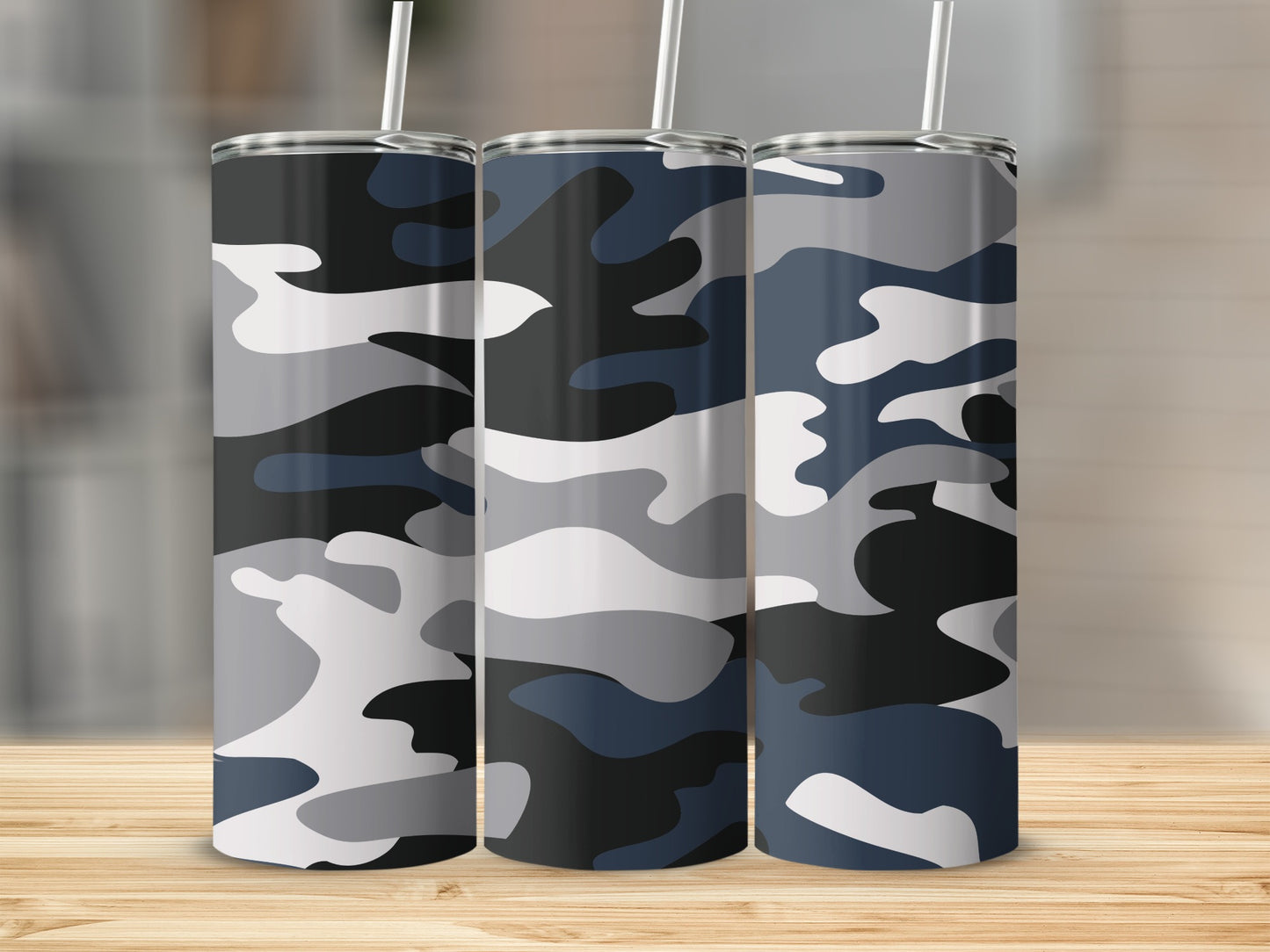 Camouflage Design Insulated Stainless Steel Tumbler