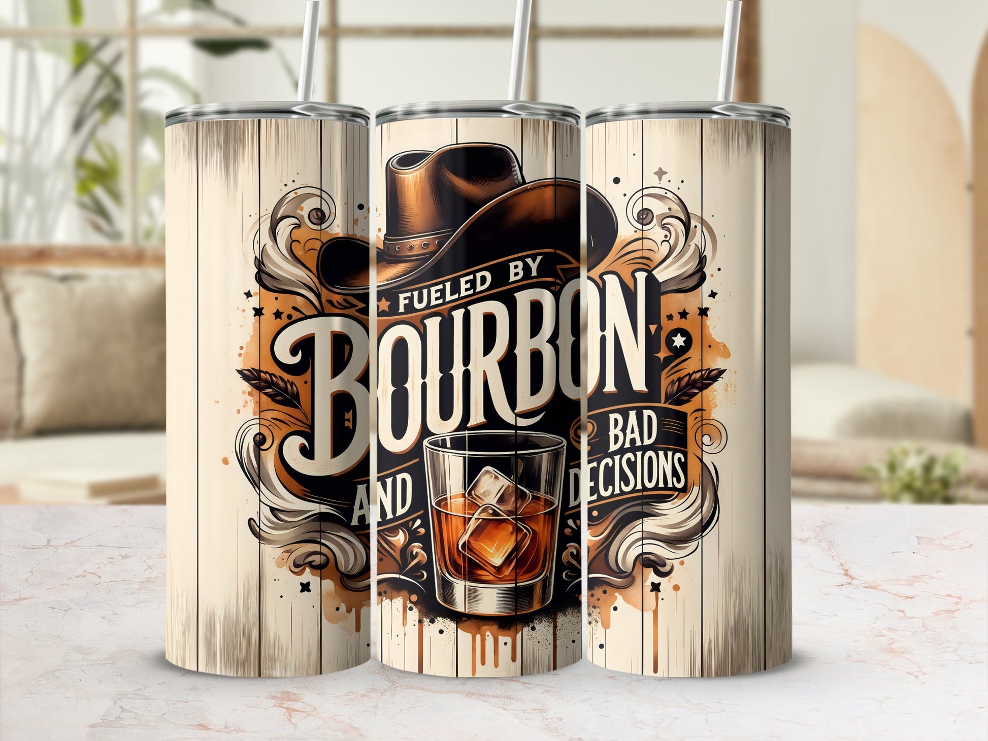 Fueled by Bourbon and Bad Decisions Western product type

Bourbon
Bad Decisions
Cowboy Hat
Whiskey Glass
Wood Grain
Western
Country
Drinking
Alcohol
Tumbler
Drinkware
Insulated
Gift Idea
Funny
Rustic
Bar Accessory
Party Favors
Spirits
Old Fashioned
Beverage Container