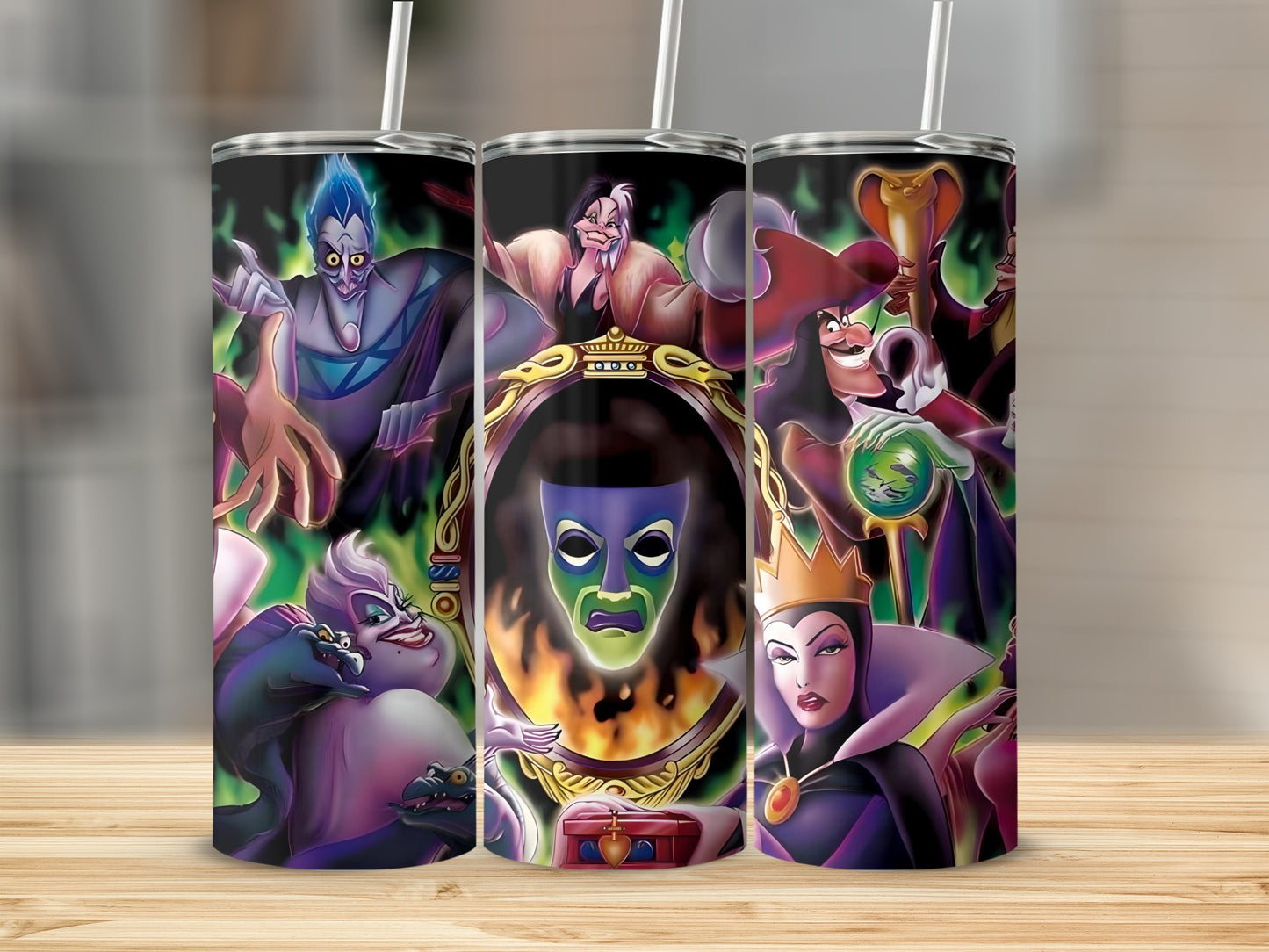 Colorful Villains Themed Stainless Steel Tumbler Cup