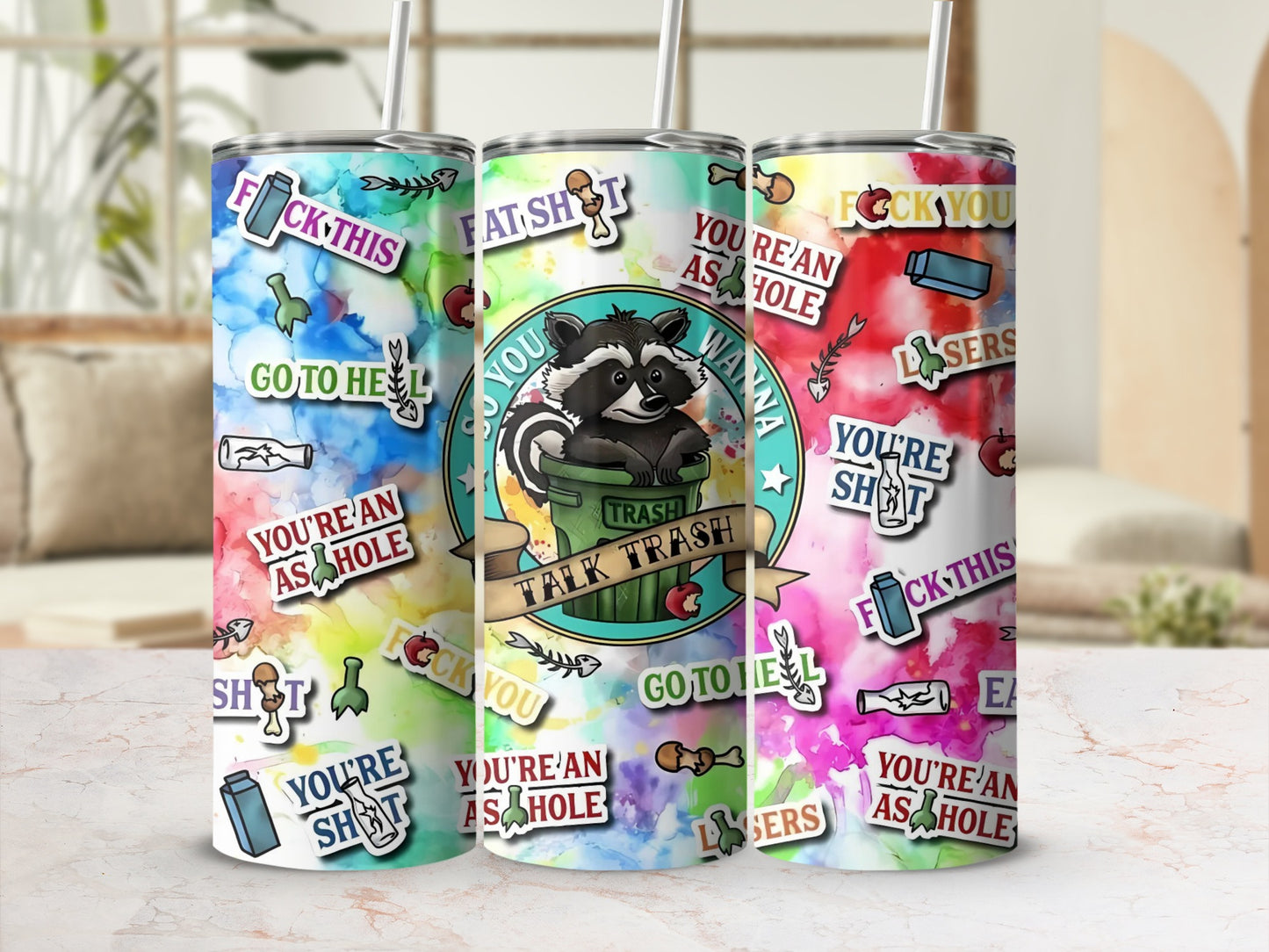 Trash Panda You're An As Hole Funny Tumbler Texas