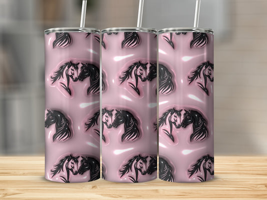 Equestrian Horse Patterned Insulated Tumbler Product