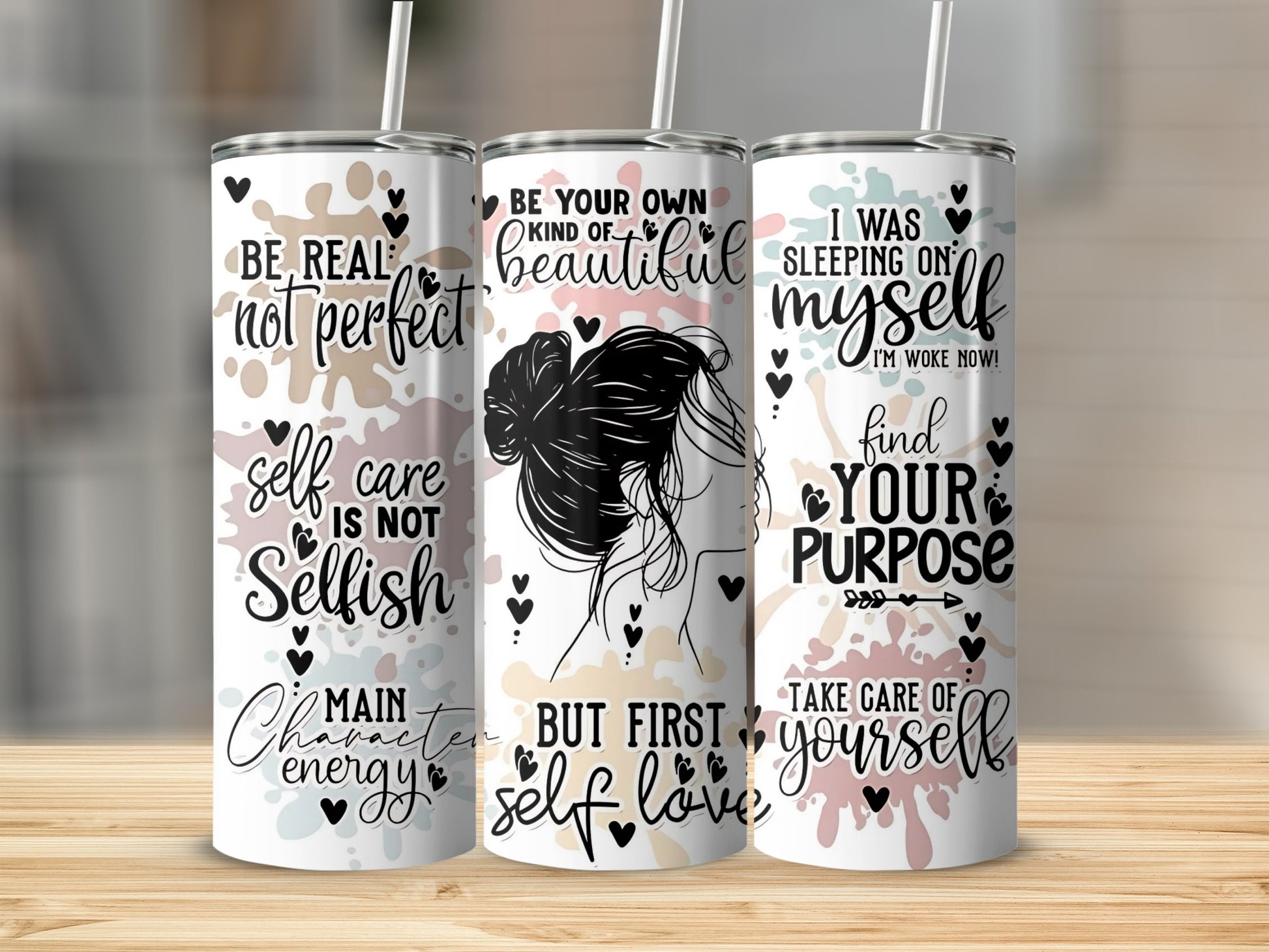 Inspirational Quotes and Art Design Travel Mugs