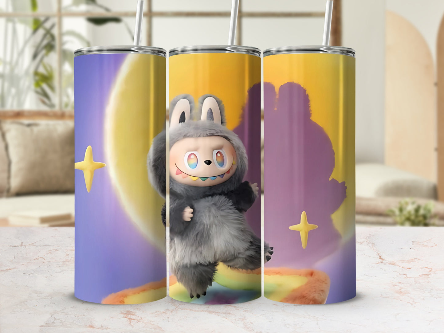 Cute Cartoon Character and Stars Tumbler Cup Product