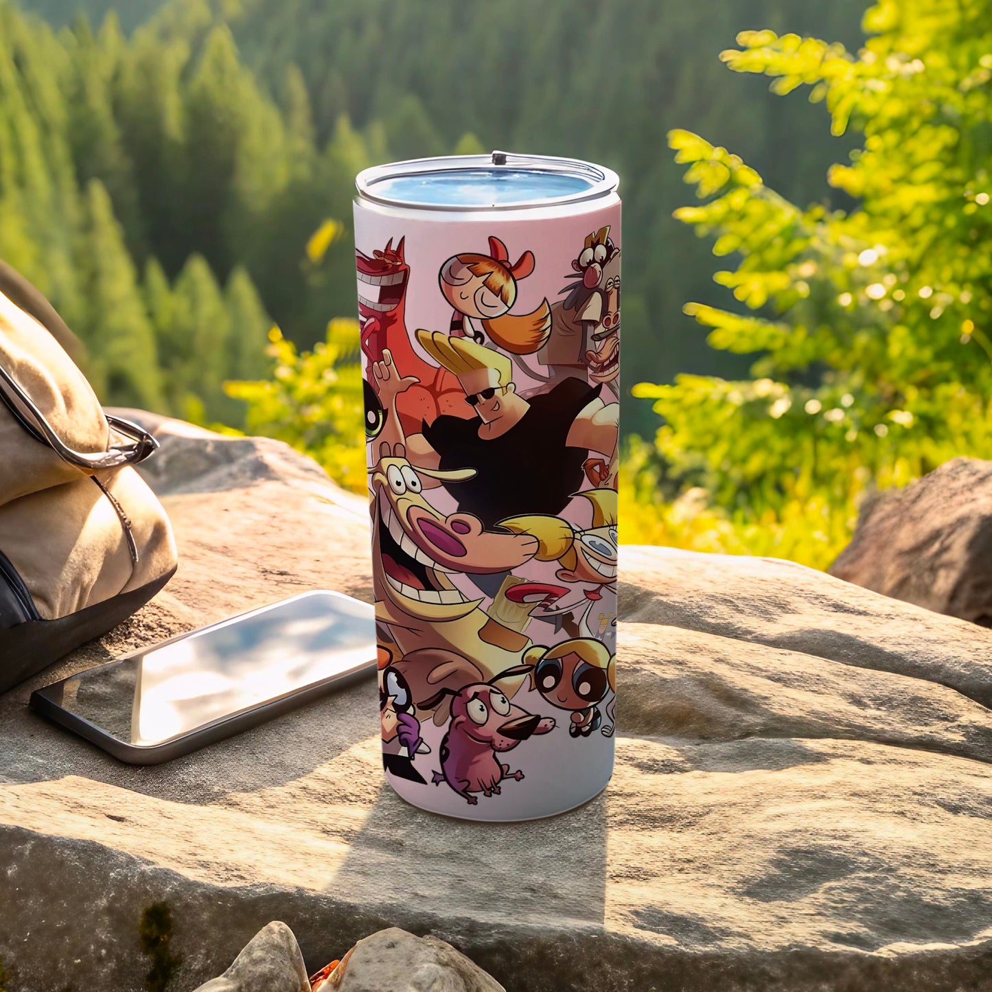 Retro Cartoon Characters Stainless Steel Tumbler