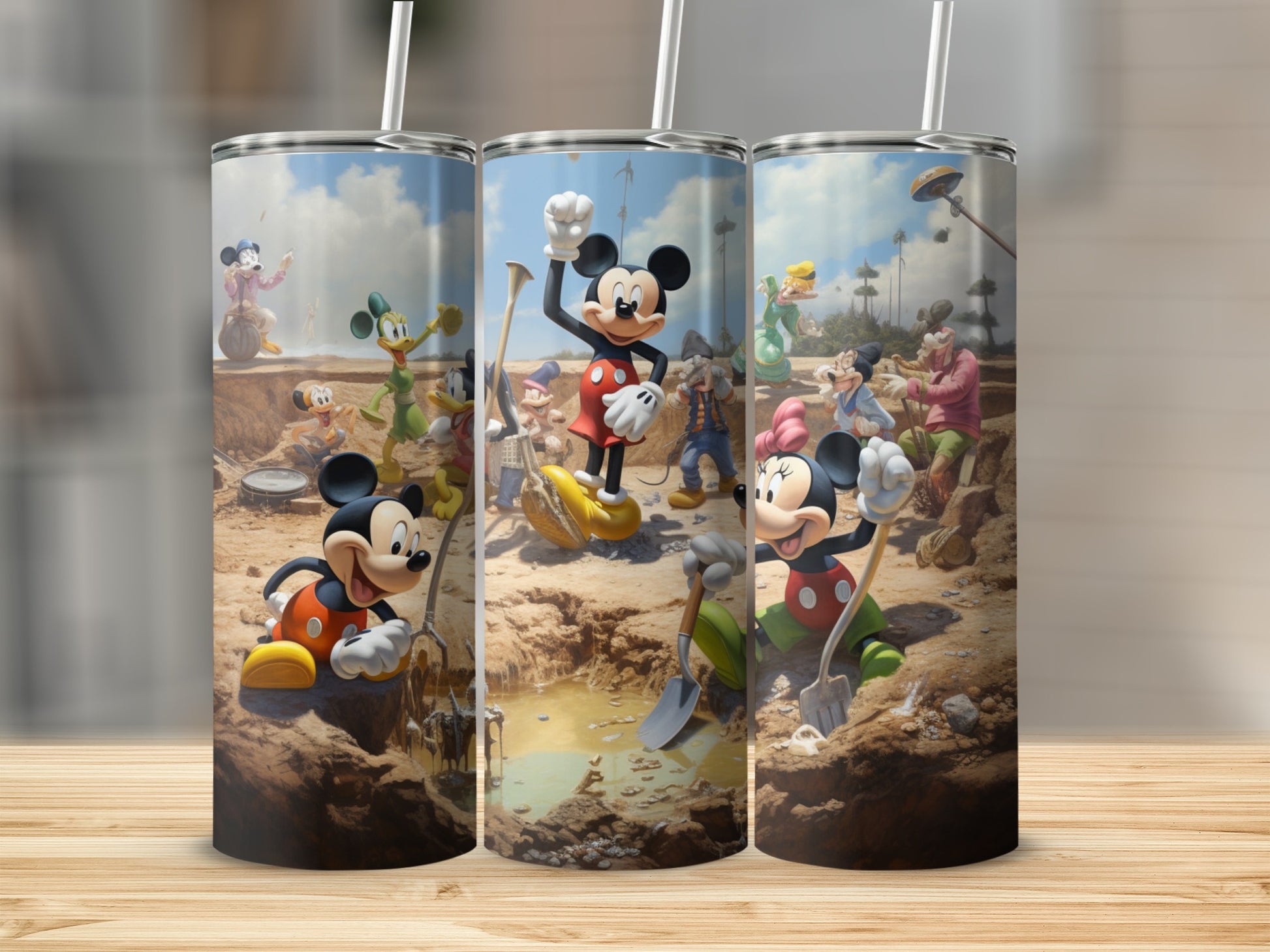 Mickey and Friends Digging Scene Tumbler