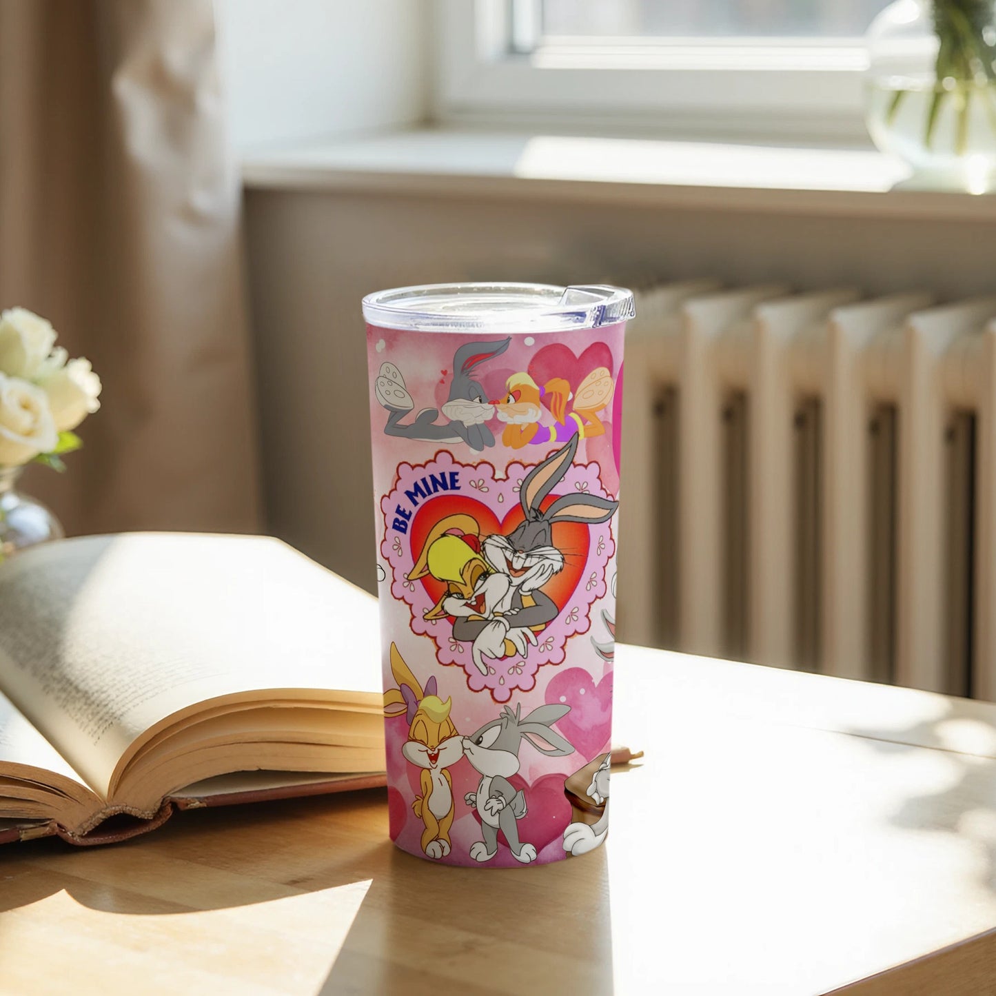 Be Mine Bugs Bunny and Lola Tumbler for Gift Giving