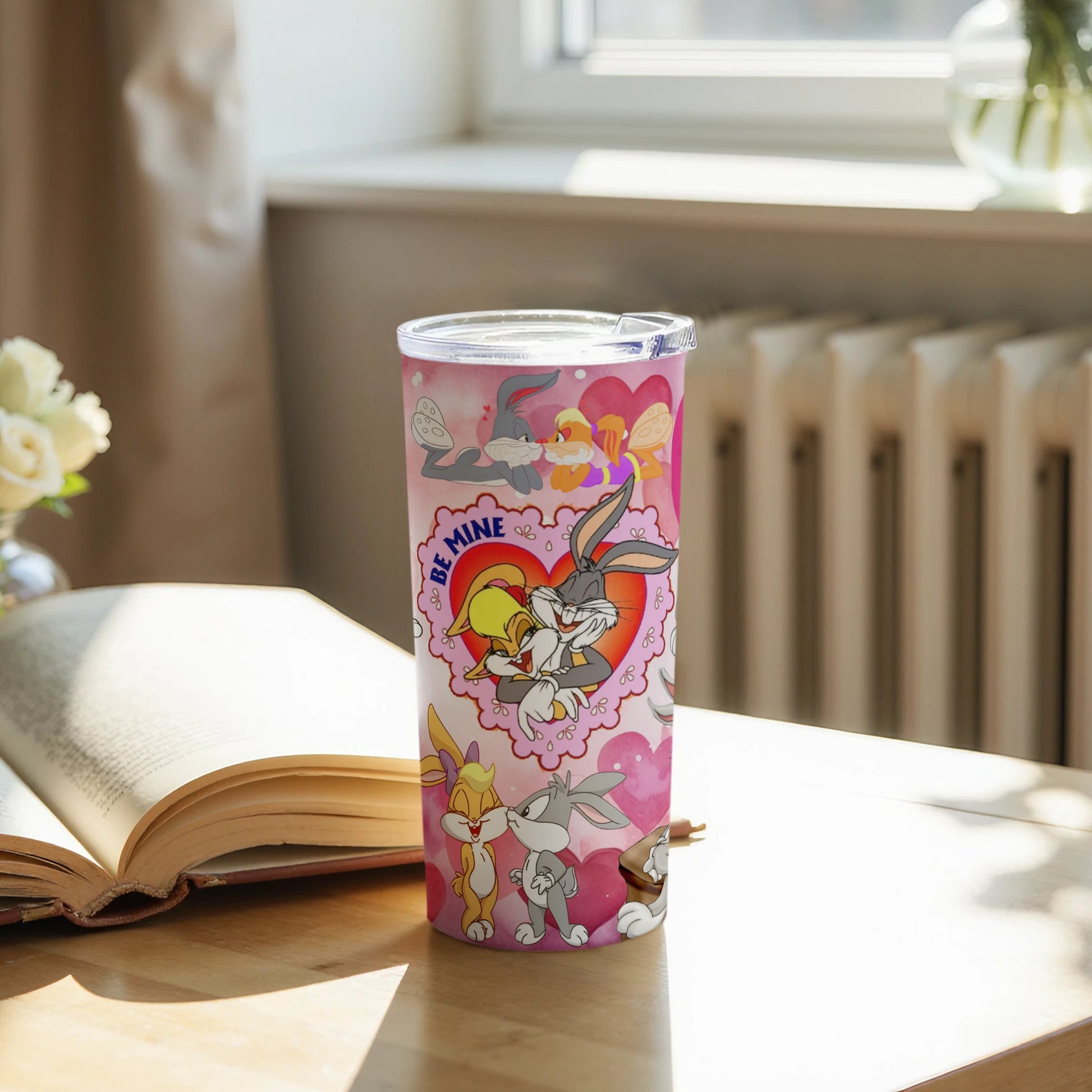 Be Mine Bugs Bunny and Lola Tumbler for Gift Giving
