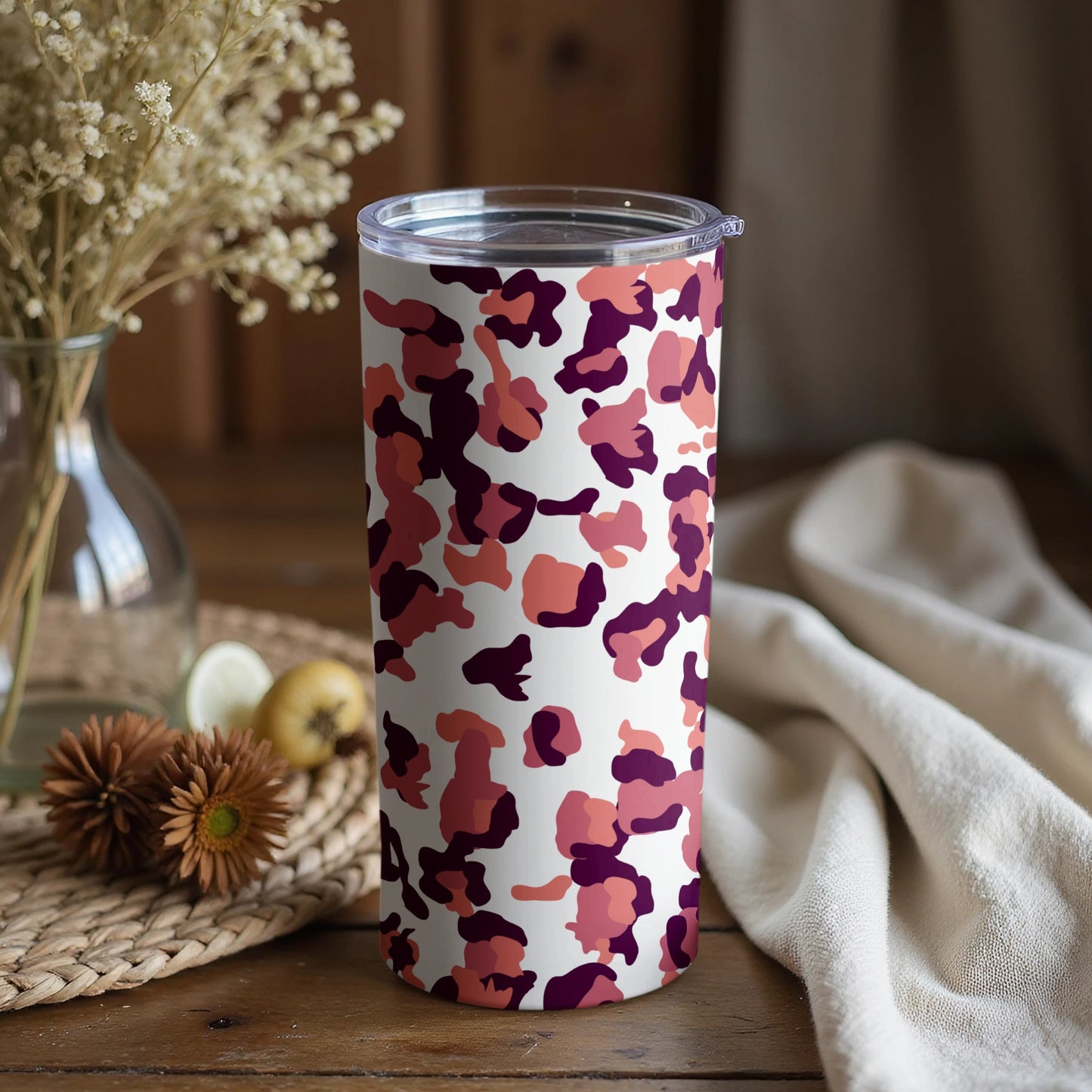 Stylish Tumblers with Modern Abstract Leopard Print Design