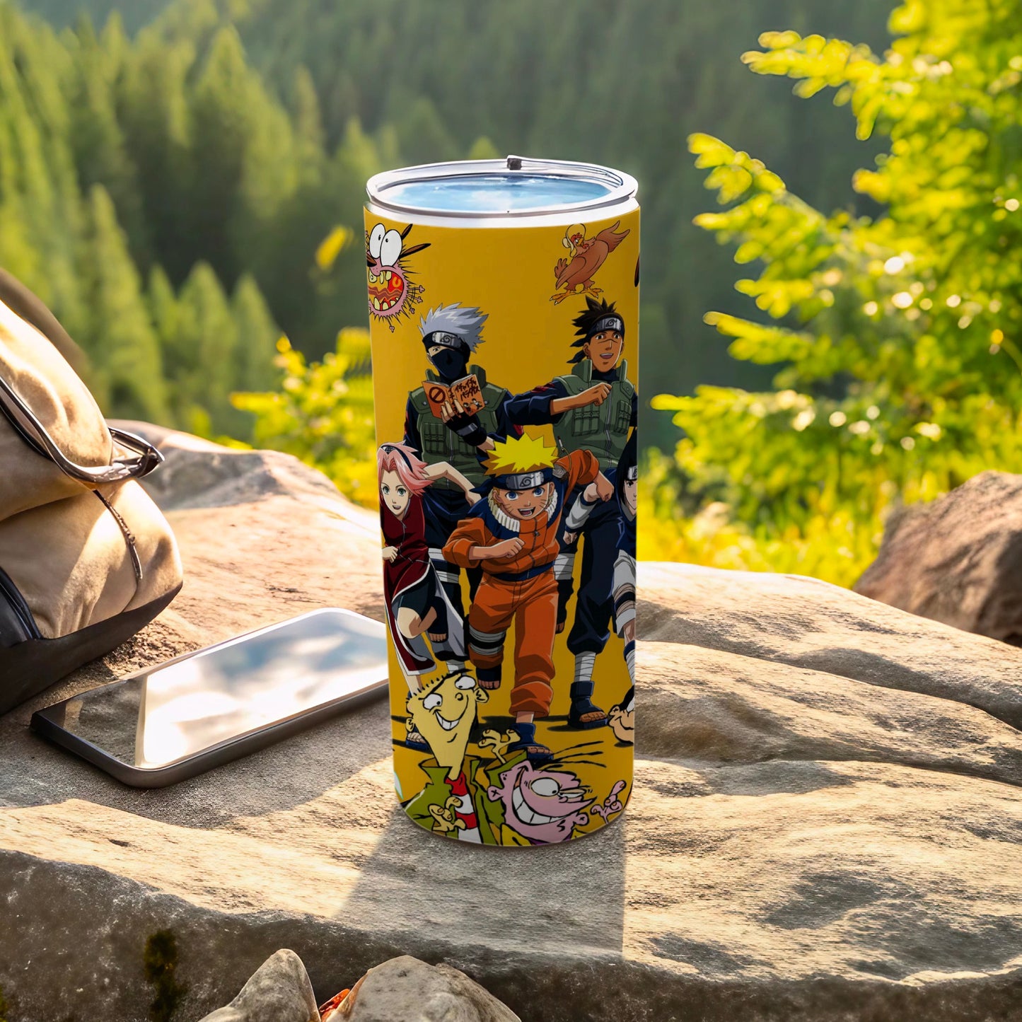 Colorful Anime Character Design Travel Tumbler Product