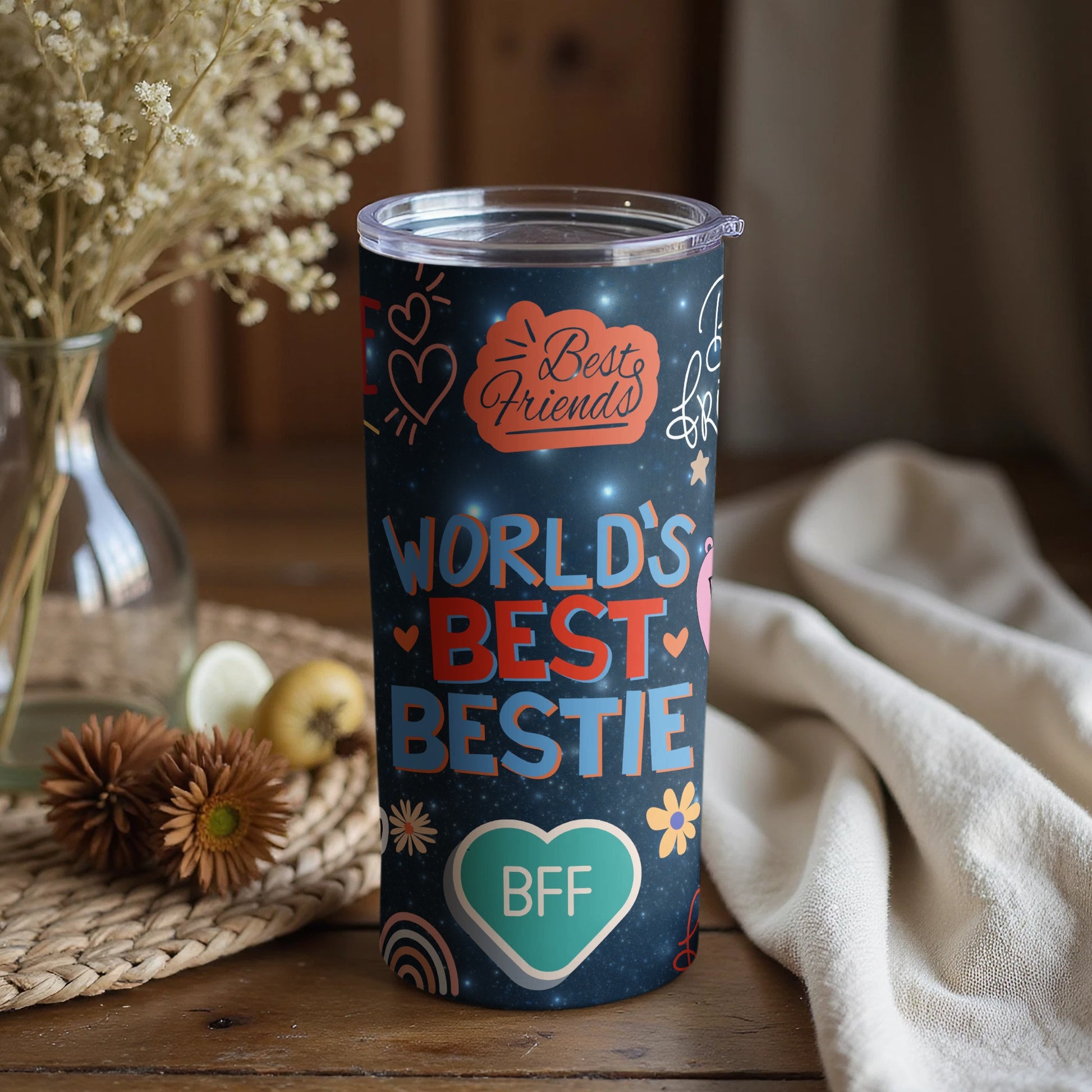 World's Best Bestie BFF Tumbler for Best Friends Gift