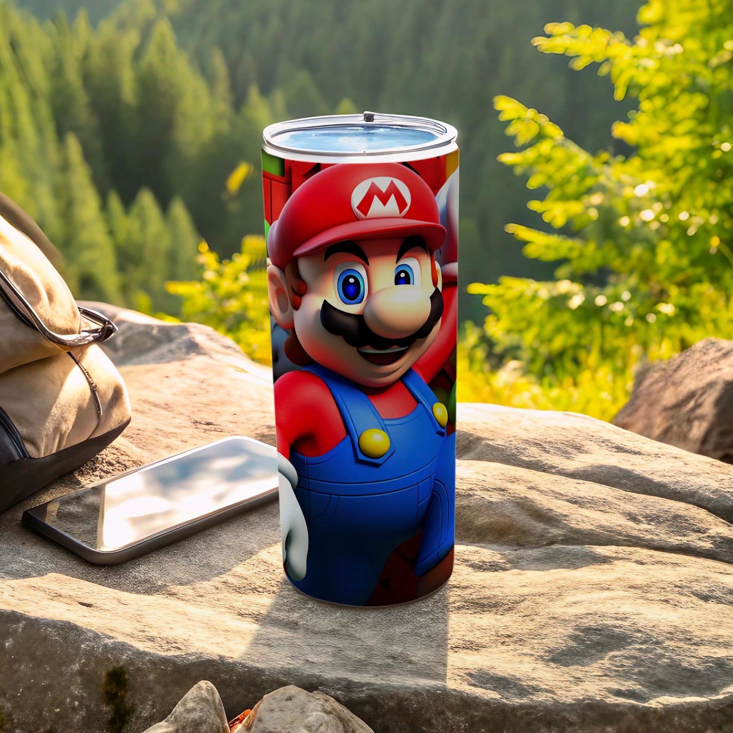 Bright and Vivid Mario Themed Tumbler Cup Product