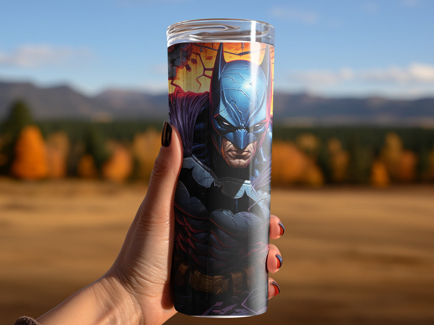Batman Graphic Tumbler Insulated Travel Mug For Fans