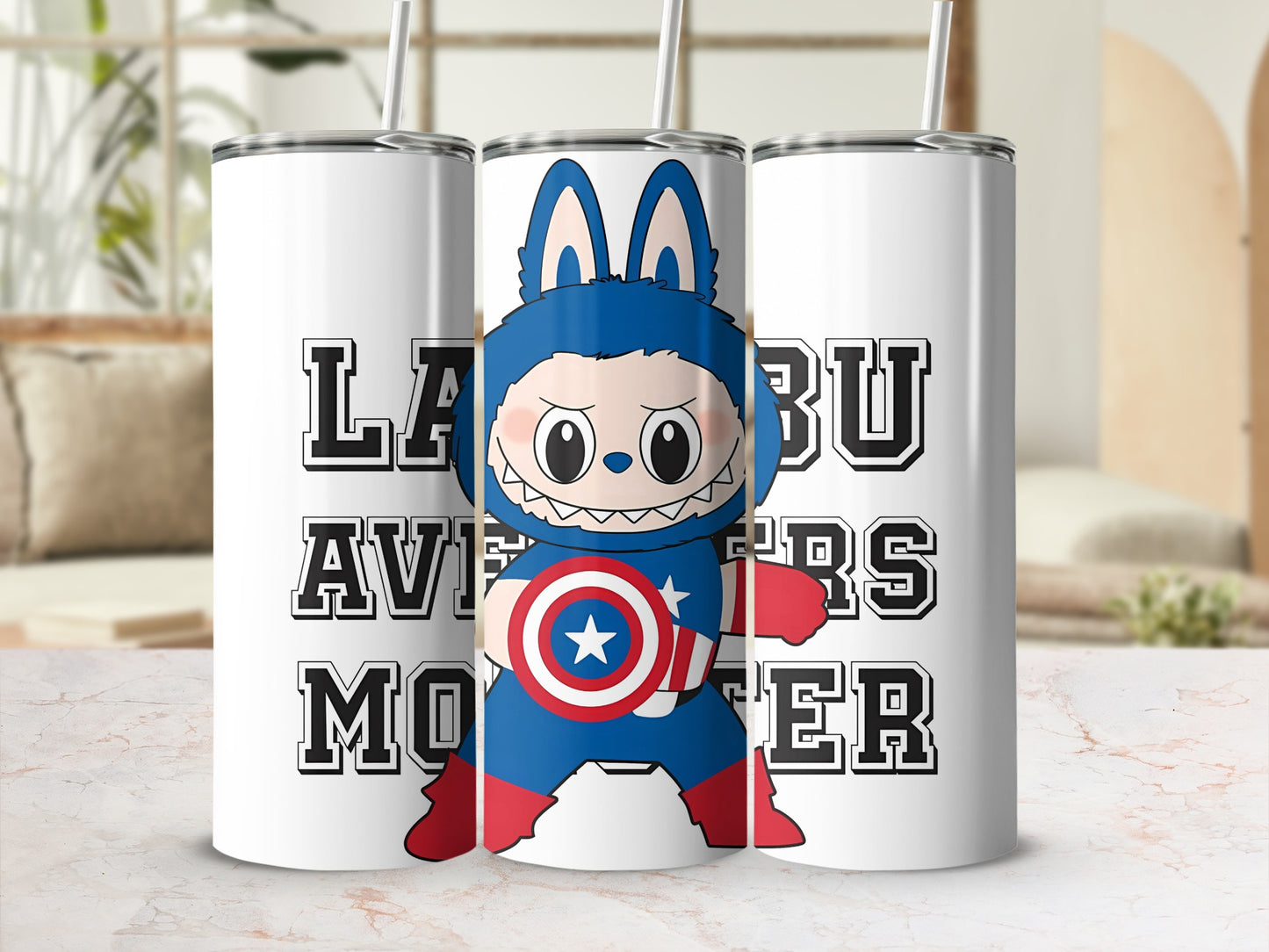 LABU AVENGERS MONSTER Design Tumbler Cup