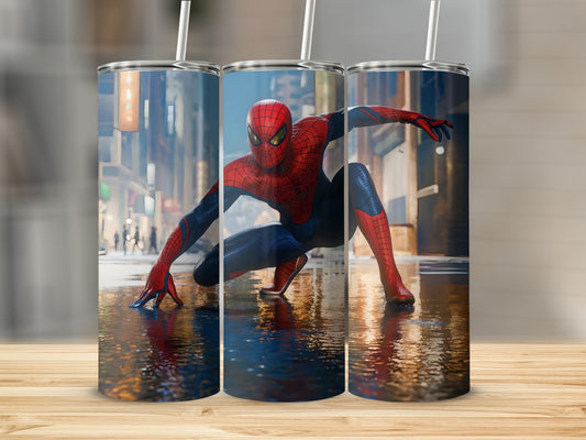 Spider-Man Design Double-Walled Stainless Steel Tumbler