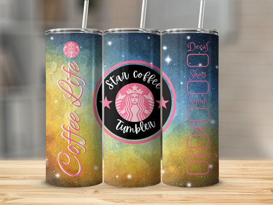 Star Coffee Tumbler with Customizable Options