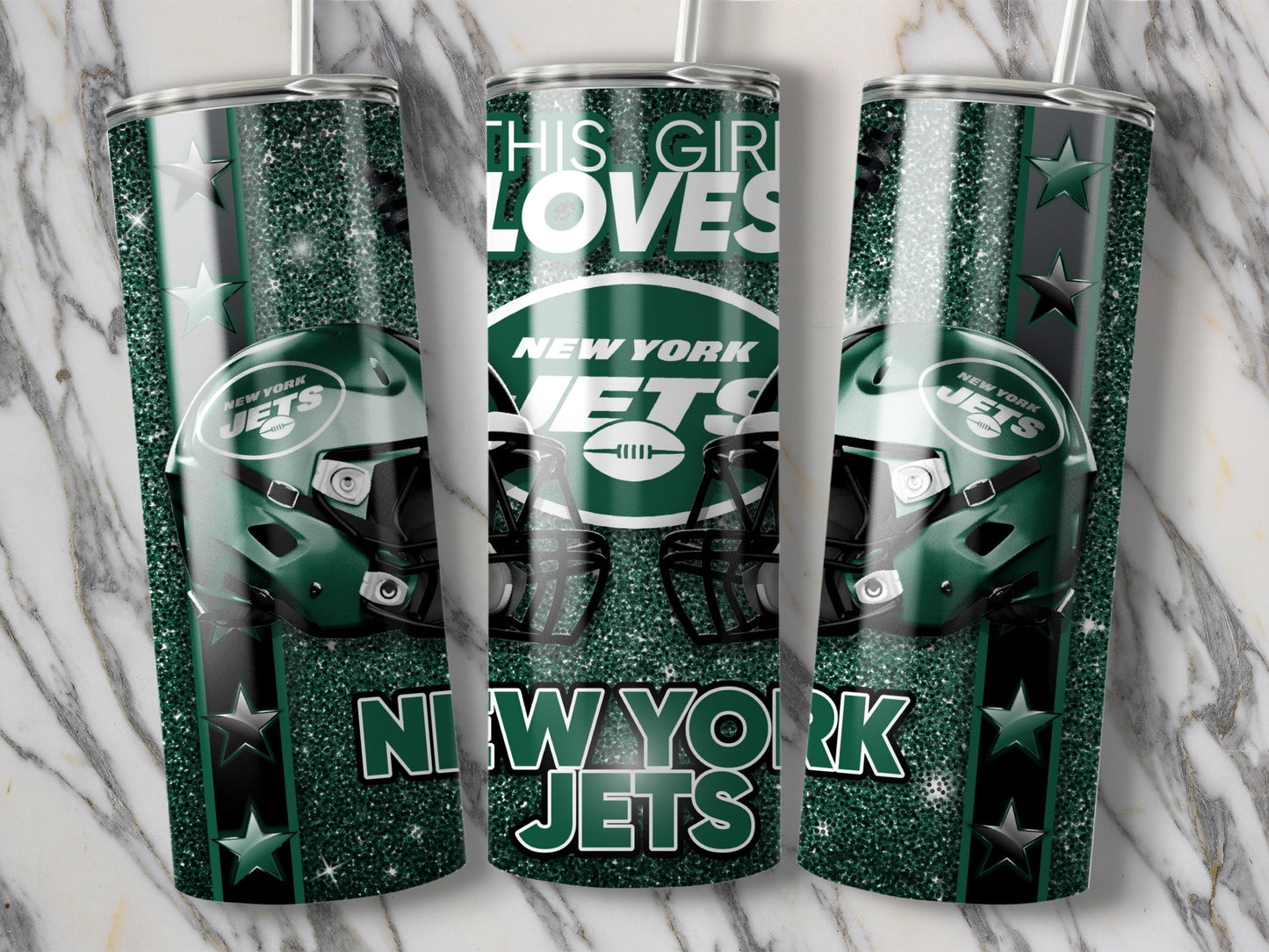 This Girl Loves New York Jets Football Helmets Tumblers