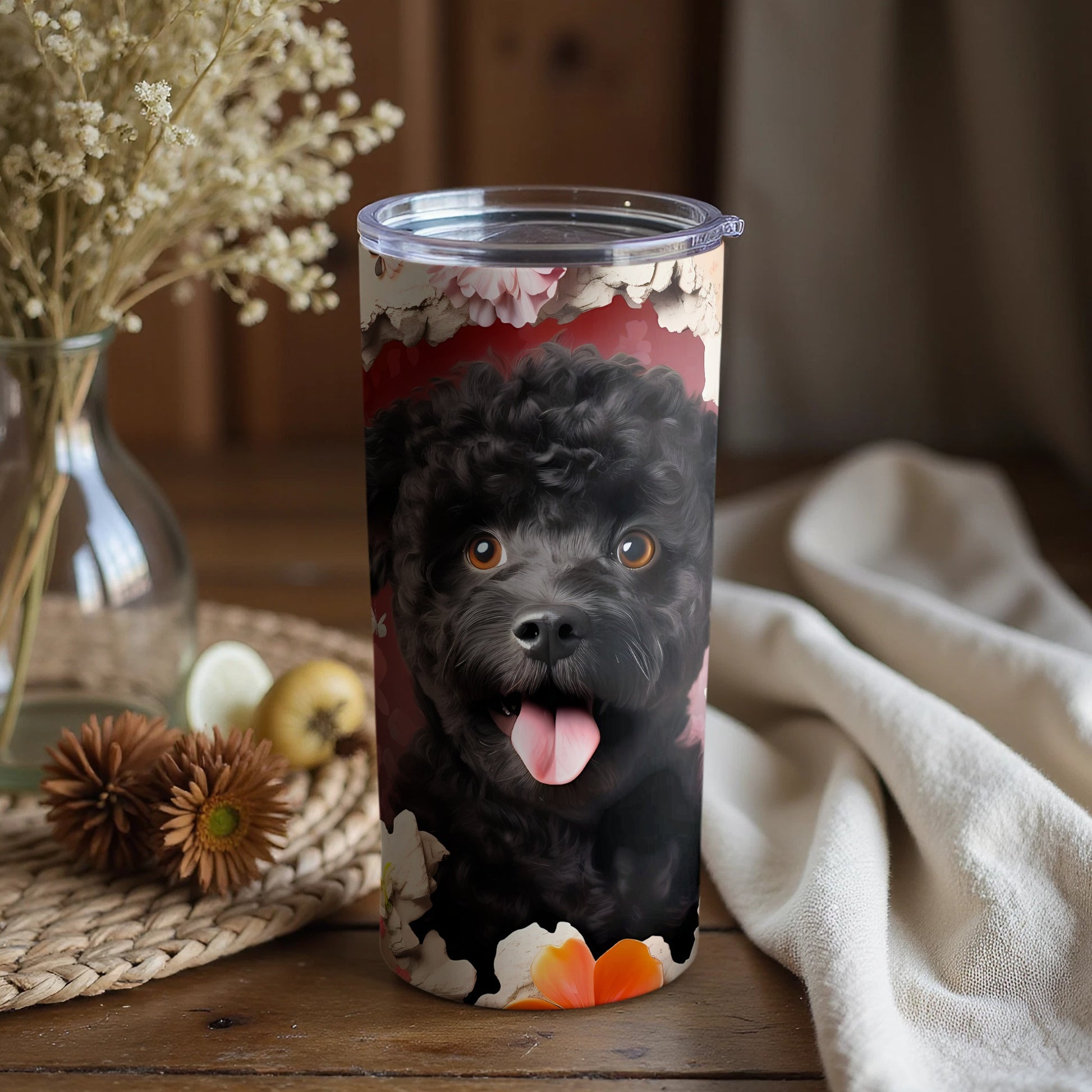 Black Poodle Puppy Floral Design Red Tumbler product type

Black Poodle
Cute Puppy
Dog Lover
Animal Design
Floral Pattern
Red Background
Tumbler Cup
Drinkware
Happy Dog
Pet Owner Gift
Unique Tumbler
Flower Art
Puppy Face
Insulated Cup
Travel Mug
Beverage Holder
Aesthetic Design
Poodle Art
Dog Illustration
Water Bottle